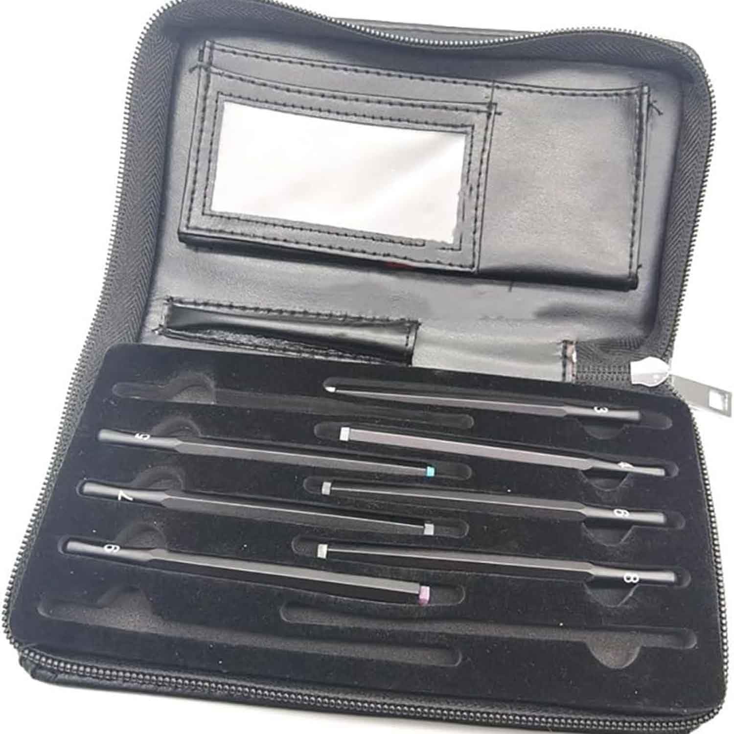 Härte-Test-Kit - Kratztester Stift mit Aufbewahrungsbox für industrielle Mineralienidentifizierung, 1-10 Skala, tragbares Härteprüfgerät, 5-10 Stück optional