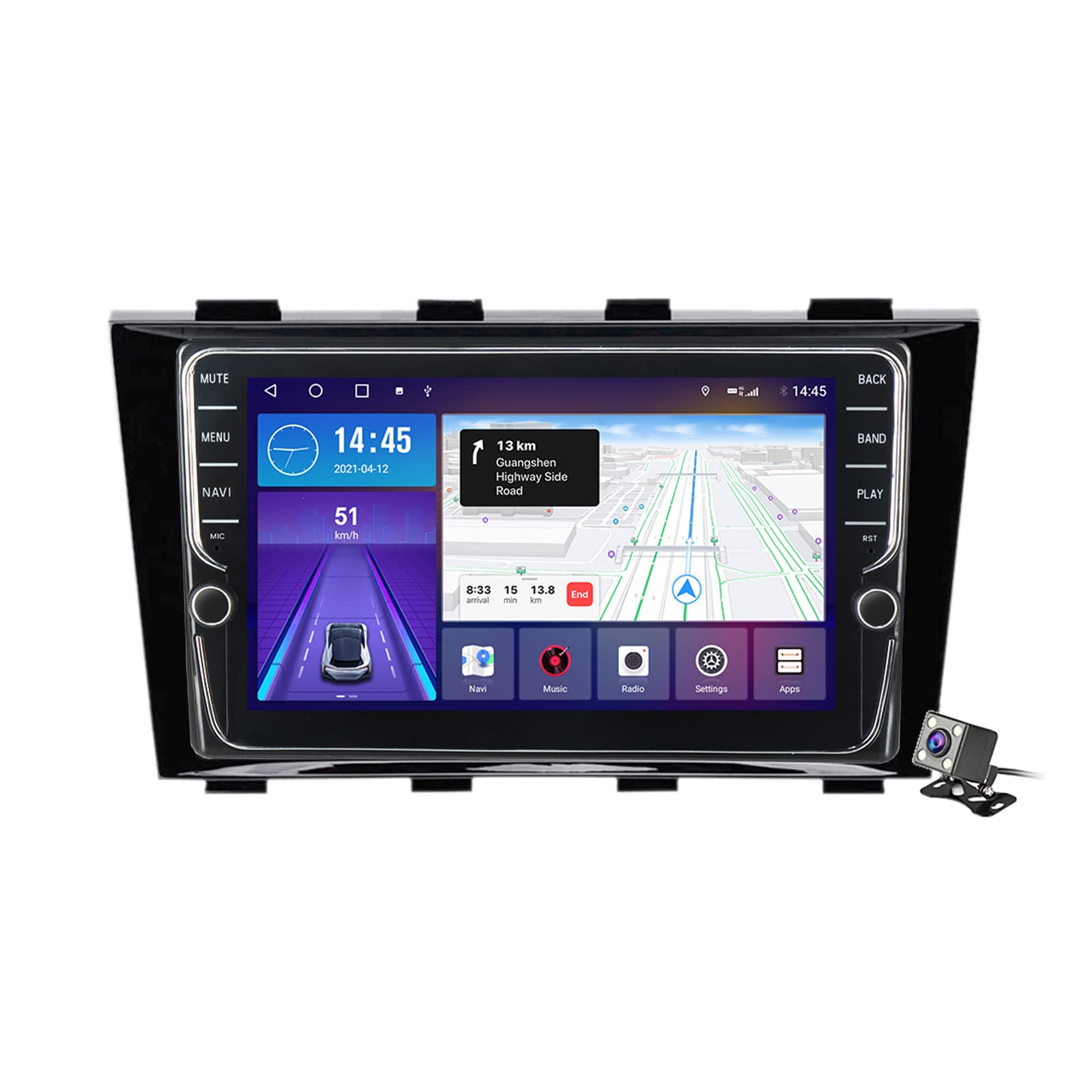 Buy ZhiQin Android 11 Double Din inDash Car Stereo for Geely Emgrand
