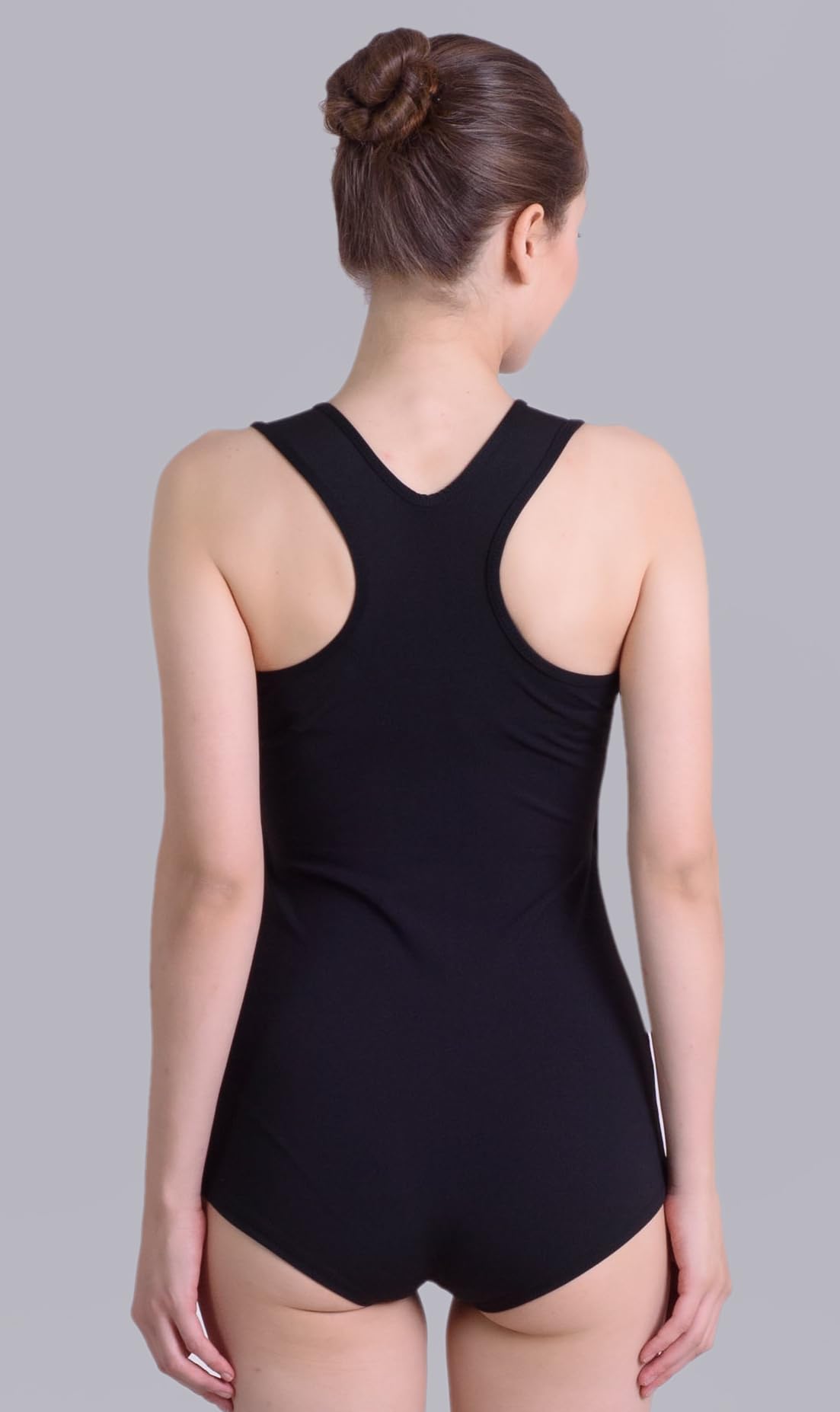 Keepfit Women N9 Antibacterial Solid Bodysuit with Logo Printed L Black |Swimming Suit for Women 2