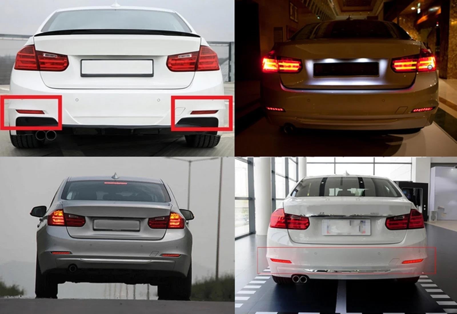 Luci Terzo Stop Per BMW Serie 3 F30 F31 F35 2011-2015 Per Serie 4 F32 F33 2012-2015 2 Pezzi Riflettore Paraurti A LED Luce Posteriore, Stop E Freno Montaggio Alto Luce Arresto