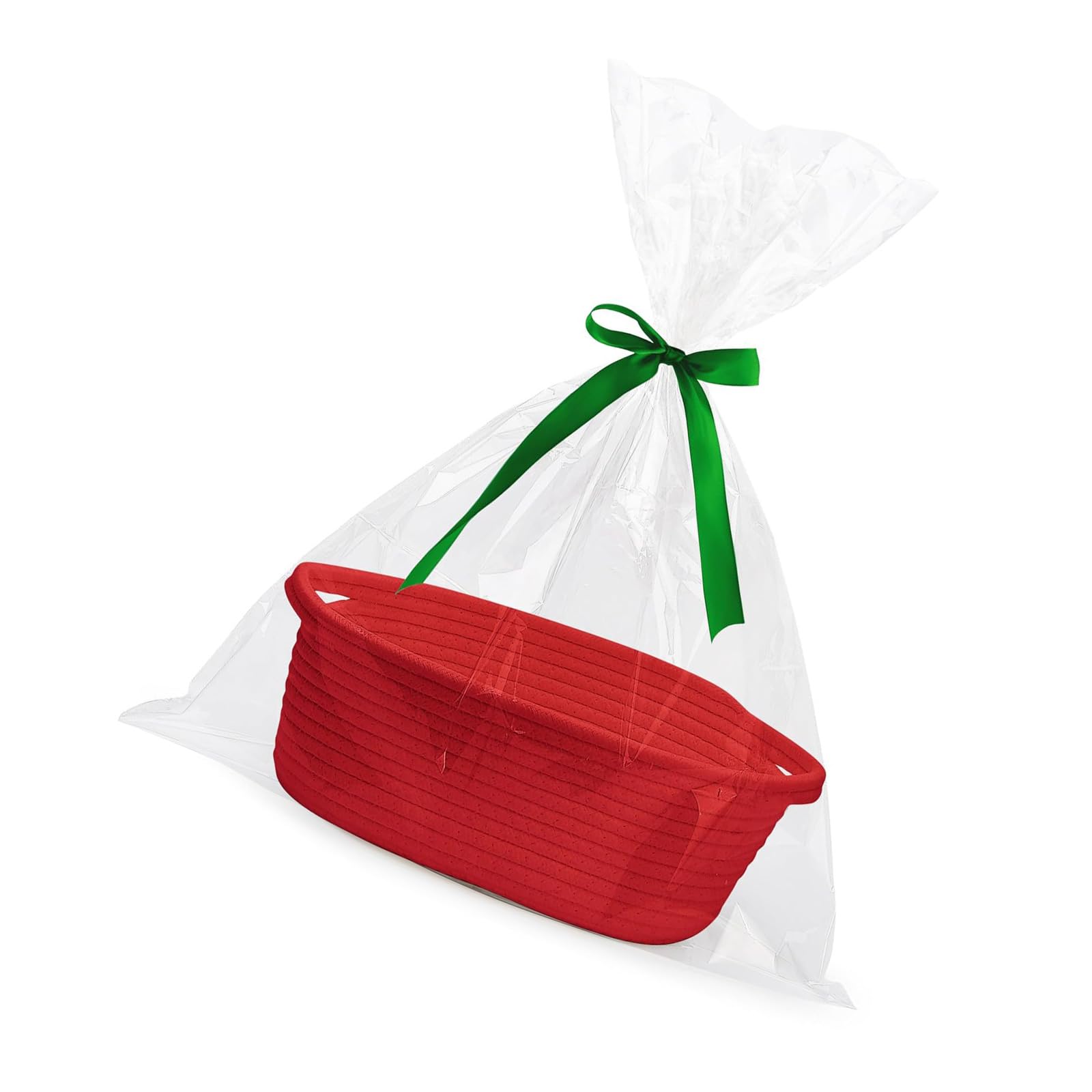 NEWFT Sturdy and User Friendly Woven Basket Spacious Woven Storage Basket with Delicate Handle for Efficient Item Management Outdoor Activity