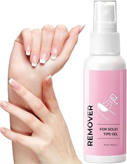 Press on Nail Glue Remover Gel Removal Solution | 55ml Nail Glue Remover Spray for Women Beginners Stamping French Tip Fingernail Home Salon Travel Spa