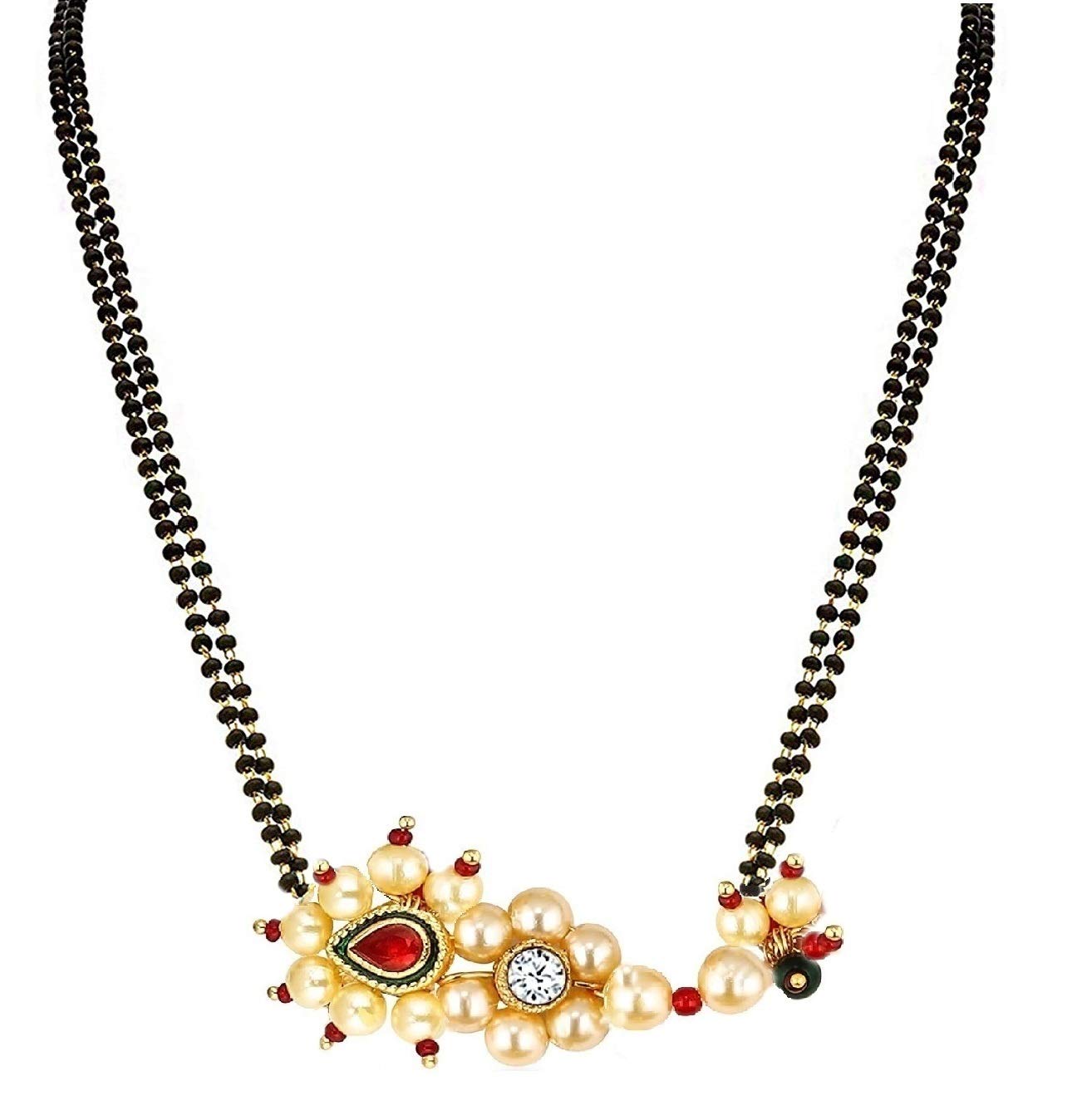 VAMA Fashions Maharashtrian Jewellery Traditional Marathi Nose Ring Mangal Sutra for Women (B081VFFQRH) Amazon Price History, Amazon Price Tracker