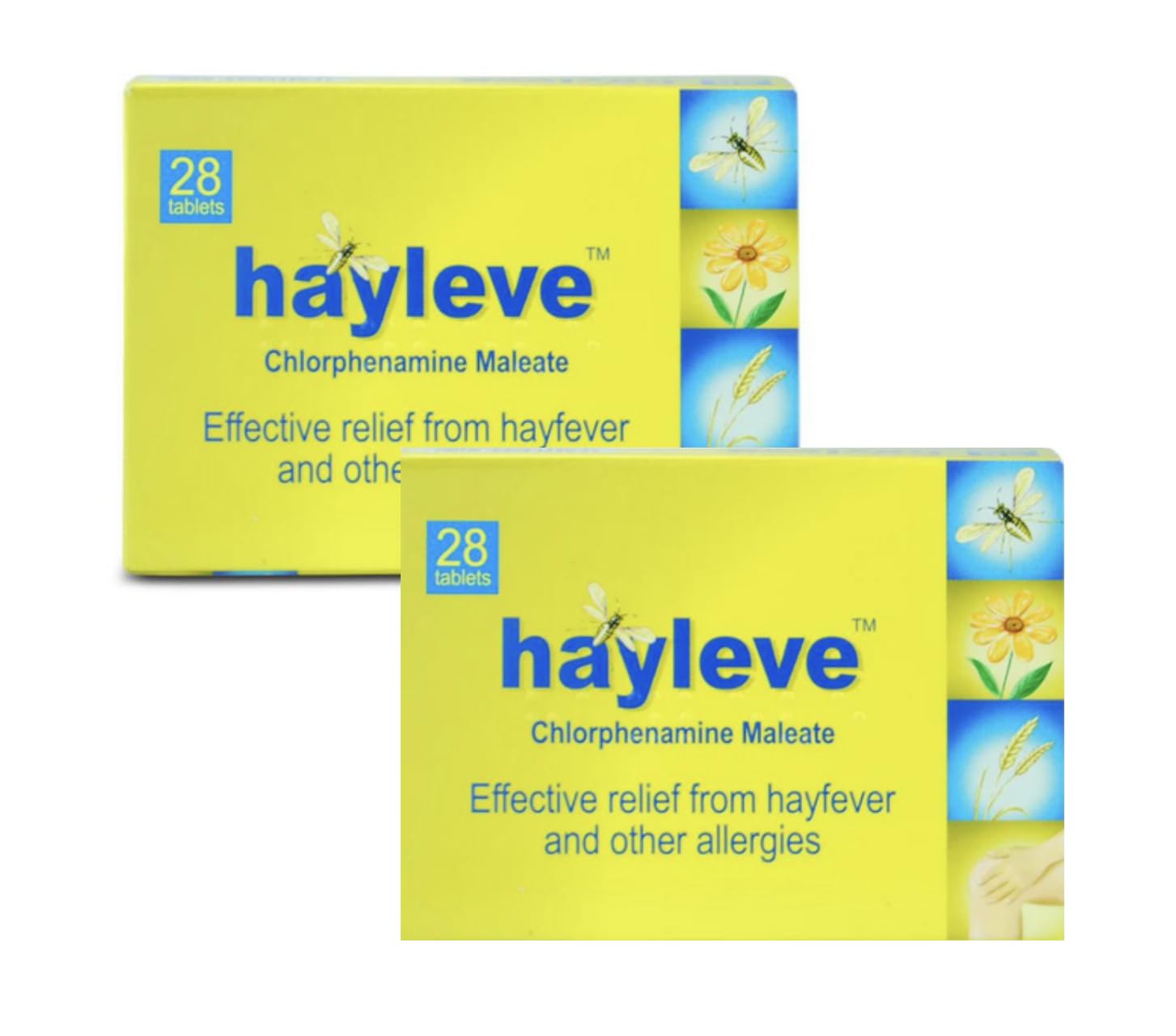 Hay Leve Allergy Relief Tablets - Fast Acting Antihistamine for Hayfever, Pet, Dust, and Skin Allergies - Treatment for Itchiness, Redness, Swelling & Irritation - 56 Tablets