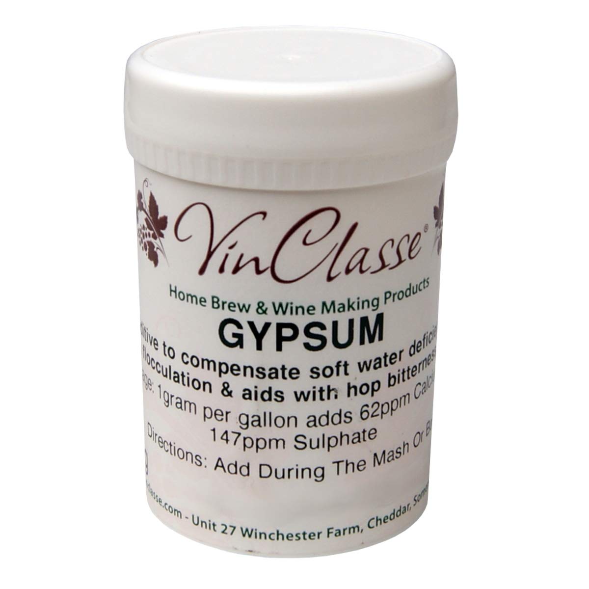 VinClasse Calcium Sulphate Gypsum 100 Gram Tub