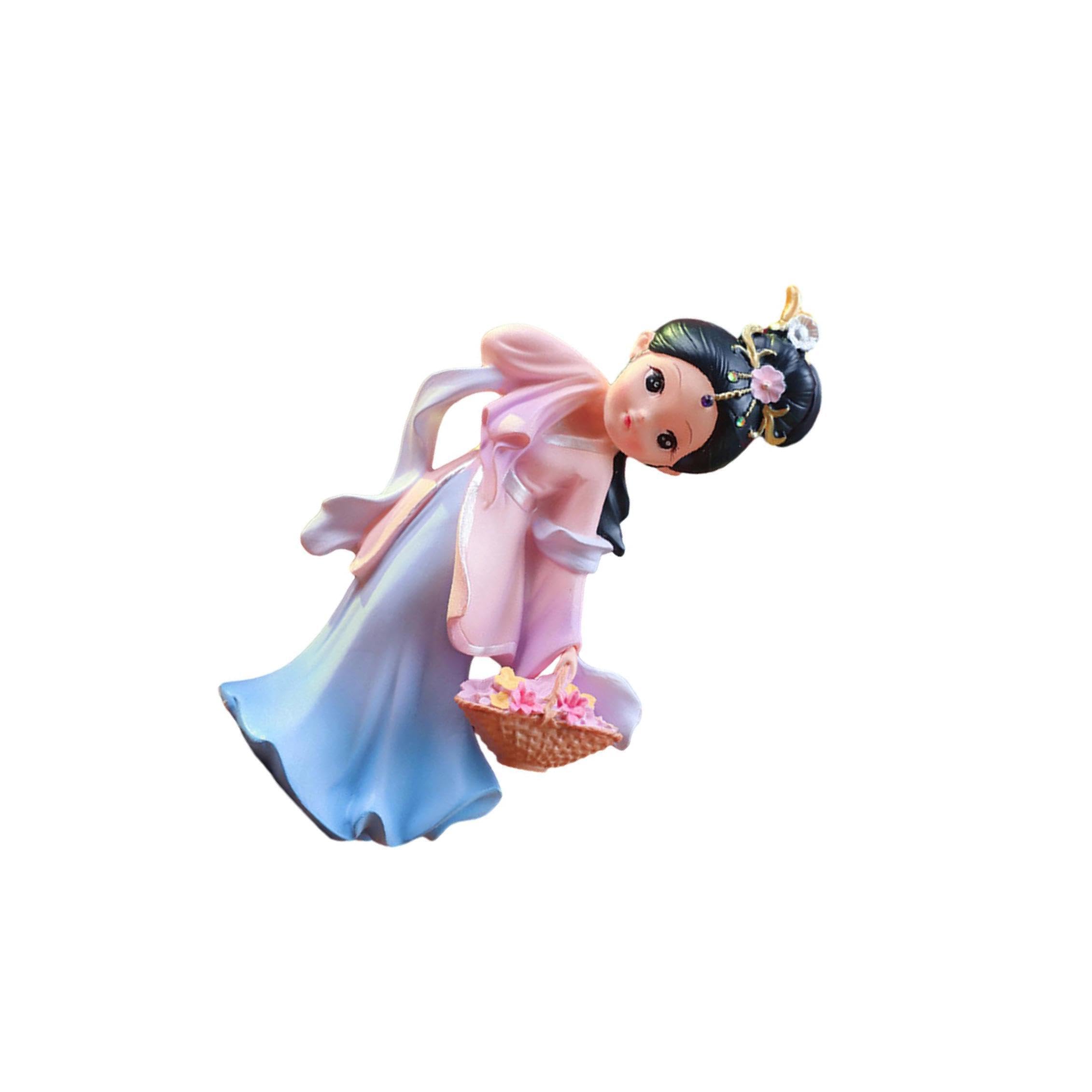 Alcxazs Office Desktop Cabinet Apartment Farmhouse Delicate Lady Statue Art Figurine Decor Chinese Ancient Beauty Sculpture Art Figurine For Home Decor. Lady, Xishi