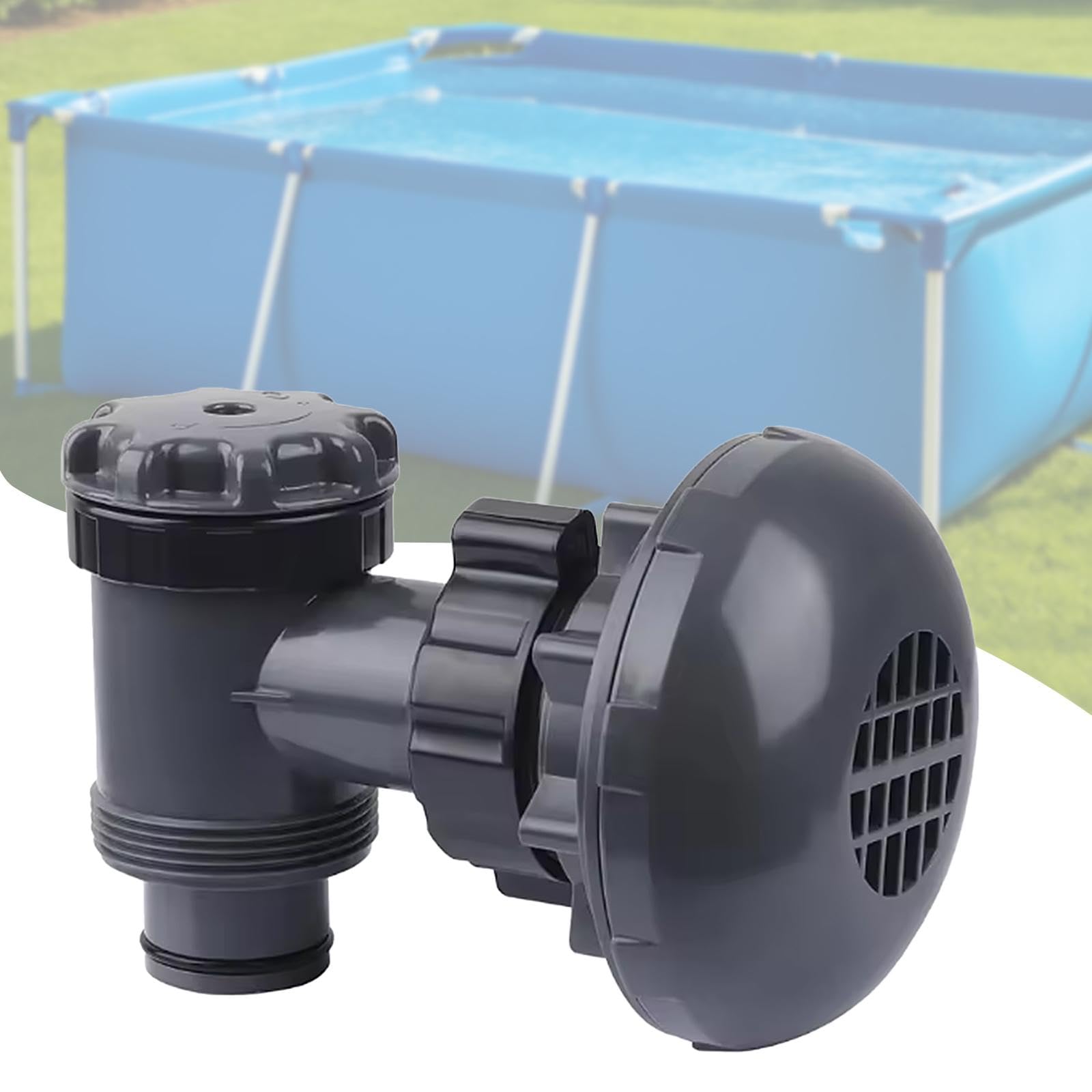 Gralara Valvola a stantuffo, Parte di Ricambio per Pompa da Piscina, raccordi robusti, componente ad Alte Prestazioni, Ricambio per Piscina Fuori, con Filtro