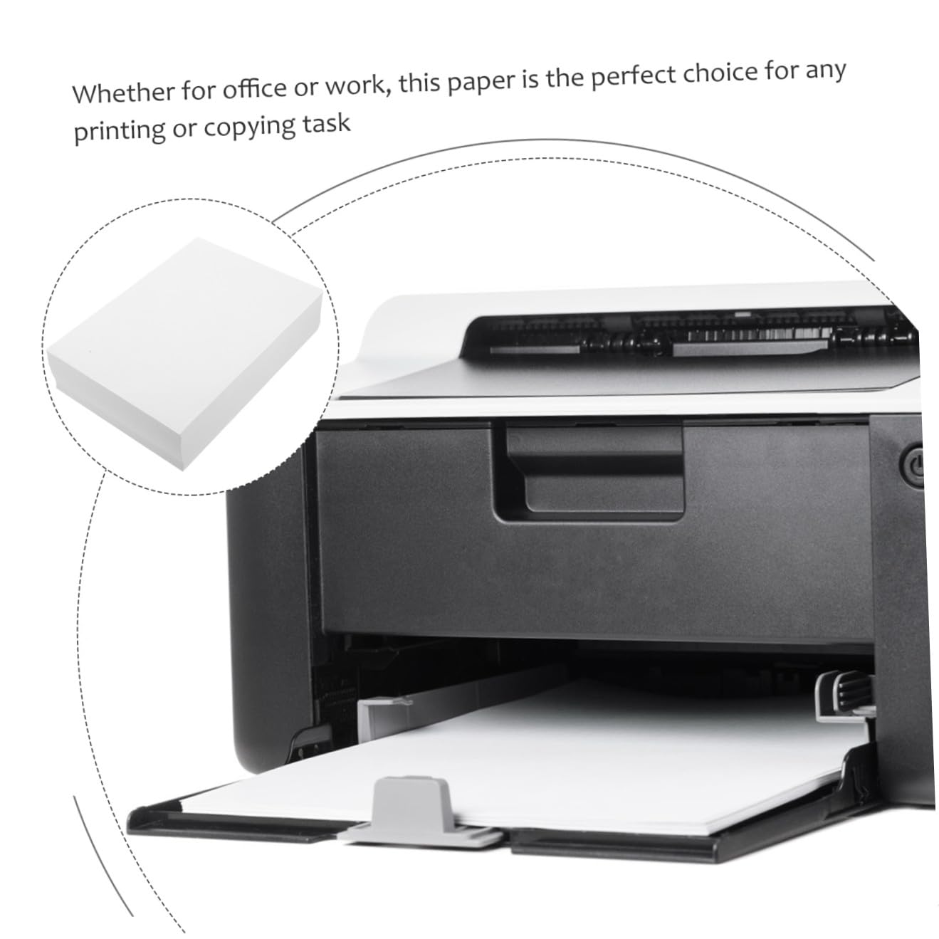 500blätter Weißes Druckerpapier Multifunktionspapier Blanko-druckpapier Dicke Papierbögen für Drucker Geeignet zum Kopieren und Zeichnen