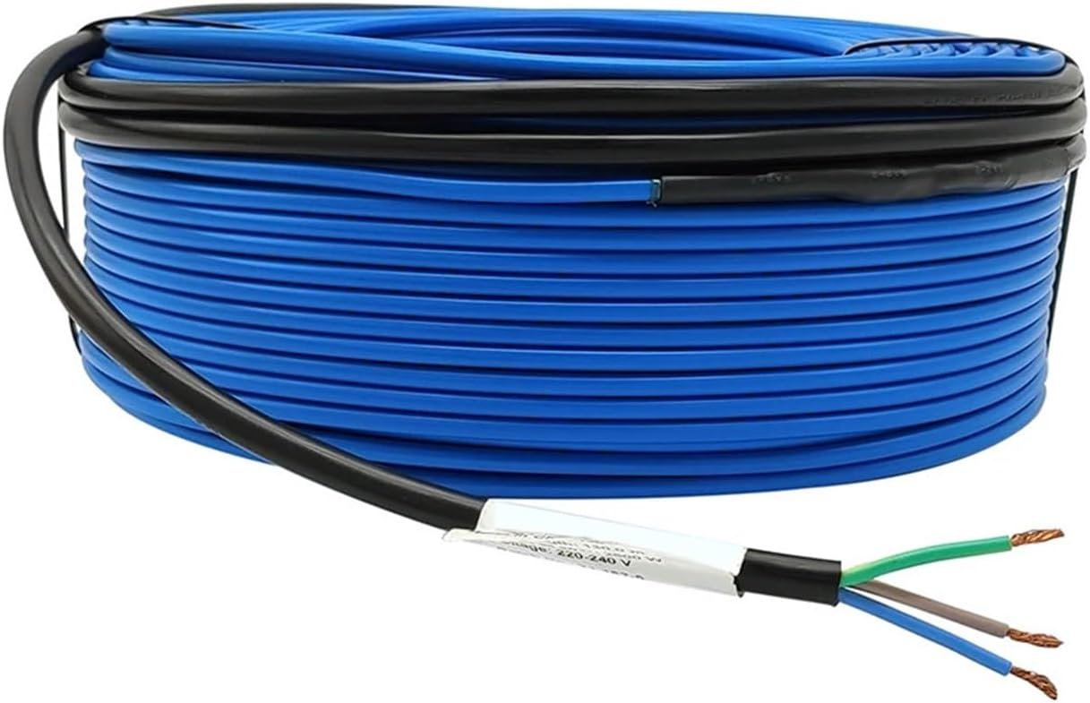Thermostat Optional Approved Fluoropolymer Insulated Alloy Heating Cable/Wire used for Various underfloor warming(With X5H-GB-WIFI,10m 200W)