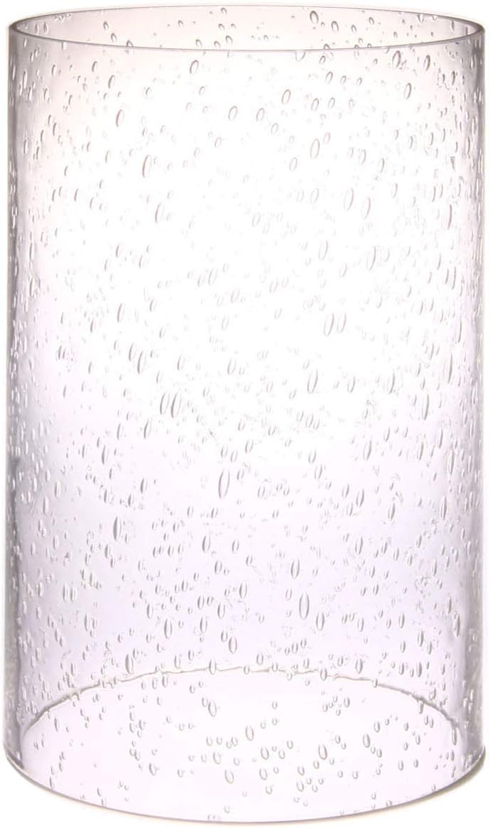 GoLucky Bubble Glass Shade Seeded Accessory Glass Lamp Fixture Glass Globe Replacement Glass Wind Blocker (3''(D) x8''(H))