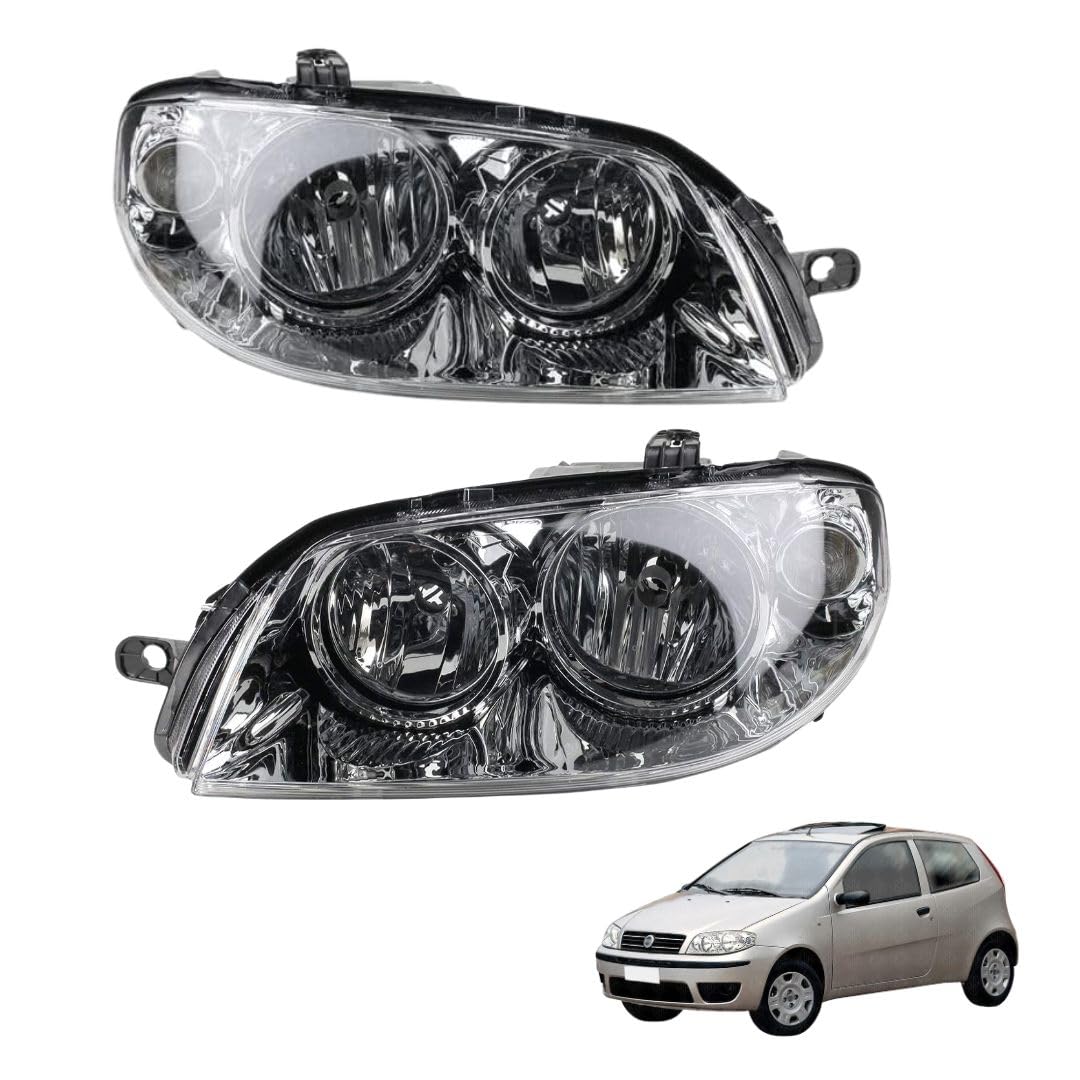 KIT COPPIA FARI PROIETTORI ANT DX SX COMPATIBILE CON FIAT PUNTO 3 III DAL 2003 AL 2011