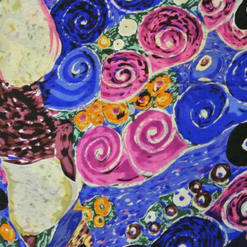 allydrew Luxurious 100% Charmeuse Silk Long Scarf with Hand Rolled Edges, Gustav Klimt's The Virgin4