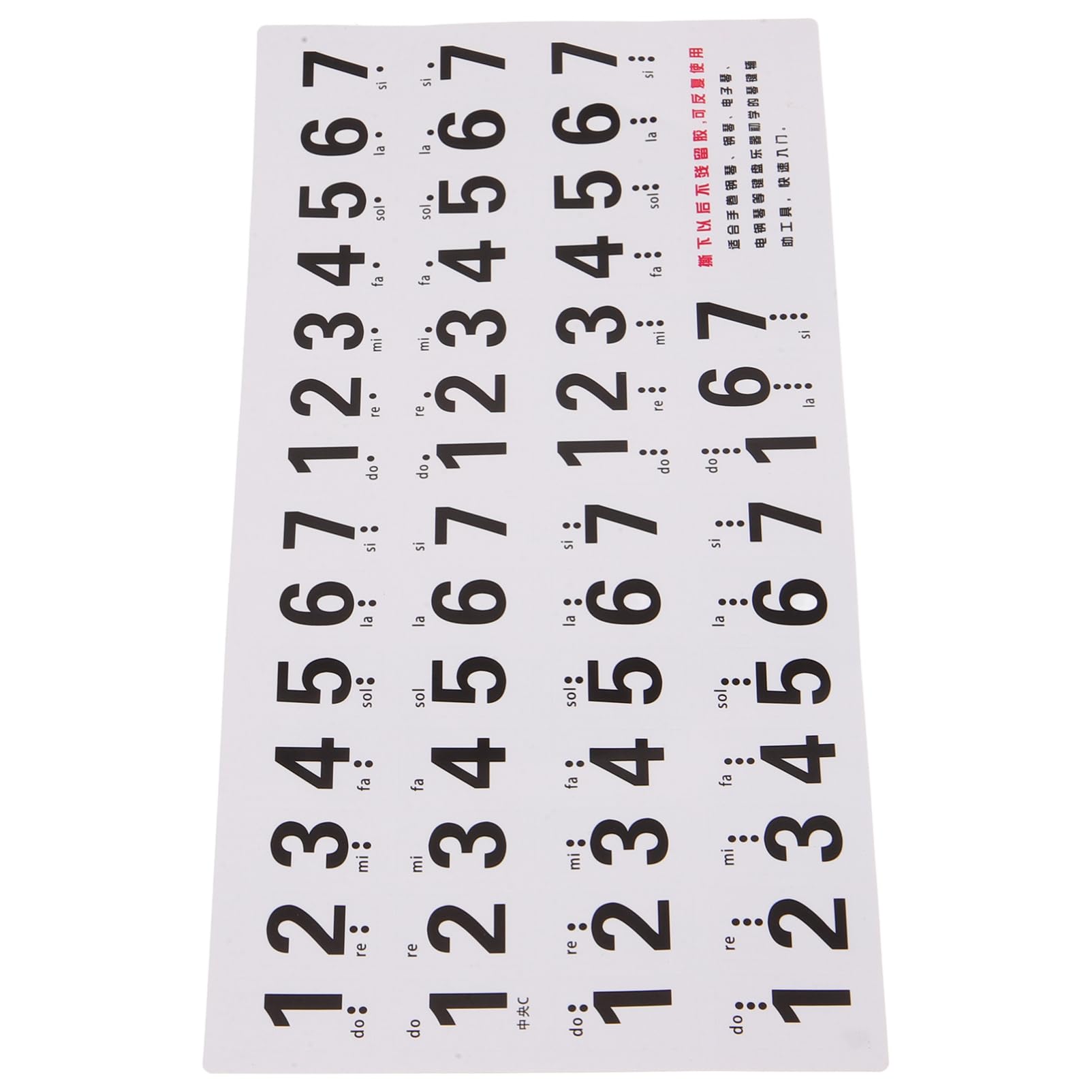 ULDIGI Adhesive Piano Keyboard Stickers 88-Key Piano Key Stickers for Beginners