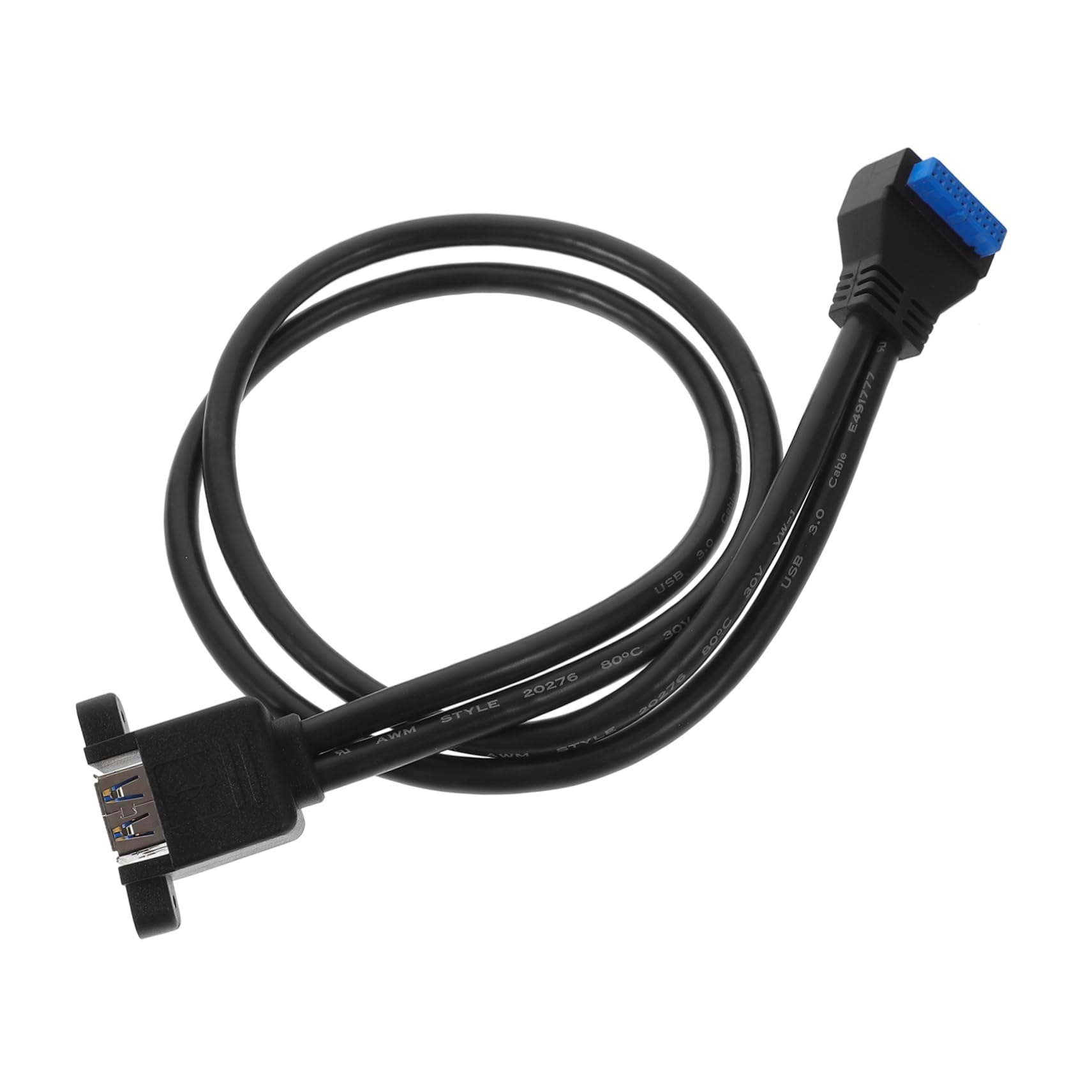 Totority 3.0 Adapter Cable Extender Cord Extension for Bendable Design Dual Interface Motherboard Panel Extension Cable