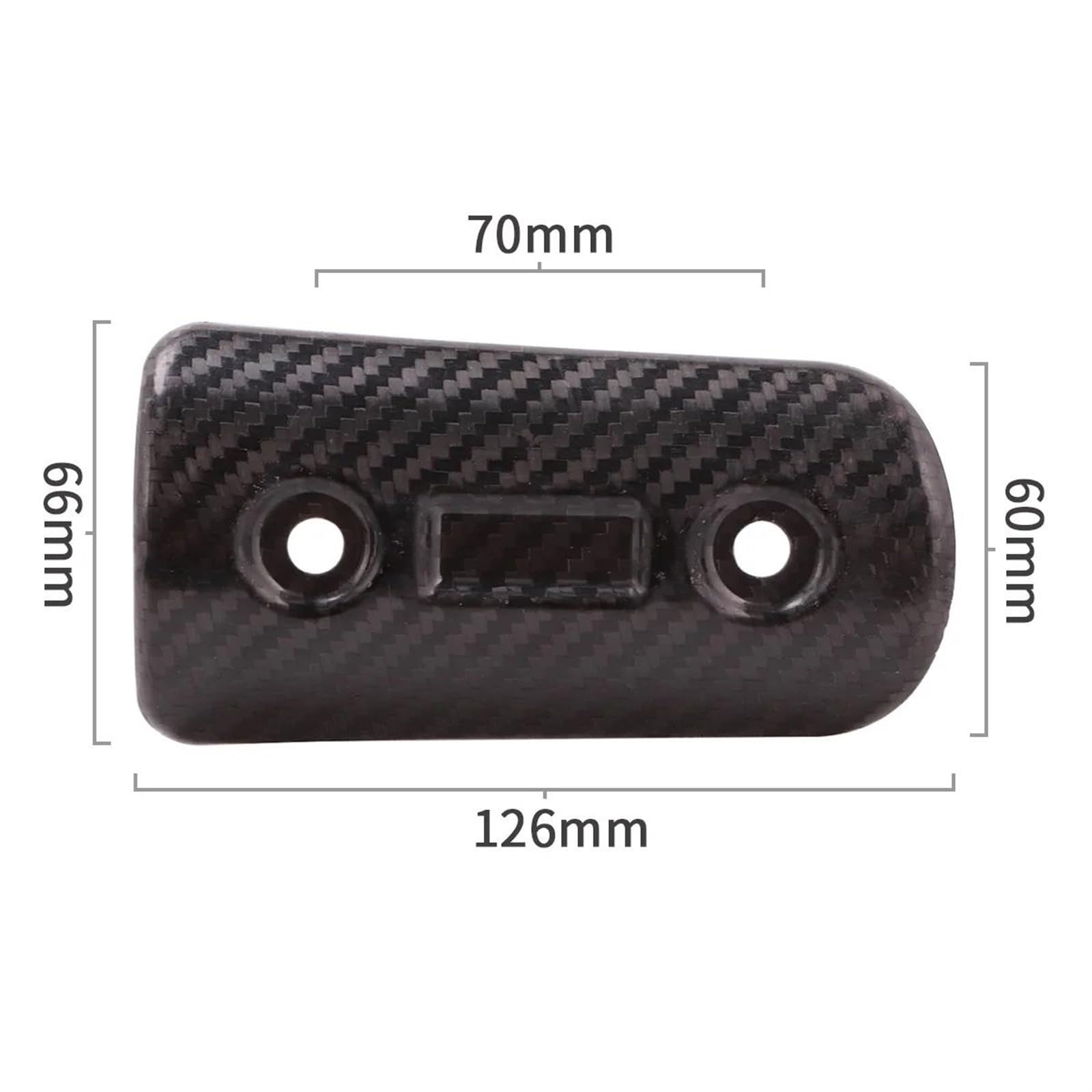 Silenciador De Escape Universal para Motocicleta, Cubierta Protectora Calor Fibra Carbono para Tubo Moto GP para