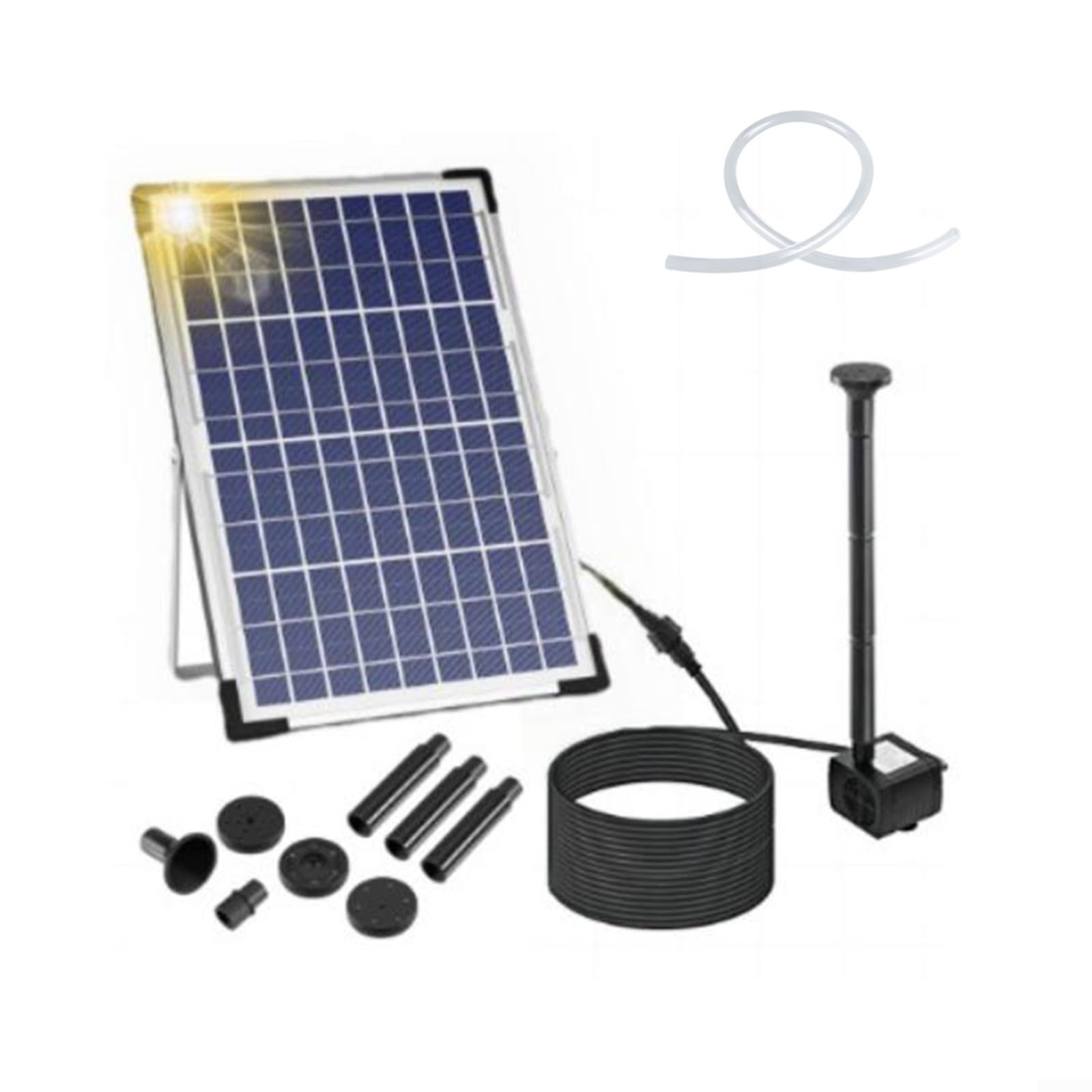 Fontana solare, stagno solare da 10 W con 9 ugelli per il sistema di circolazione della caratteristica dell'acqua del giardino del bagno degli uccelli
