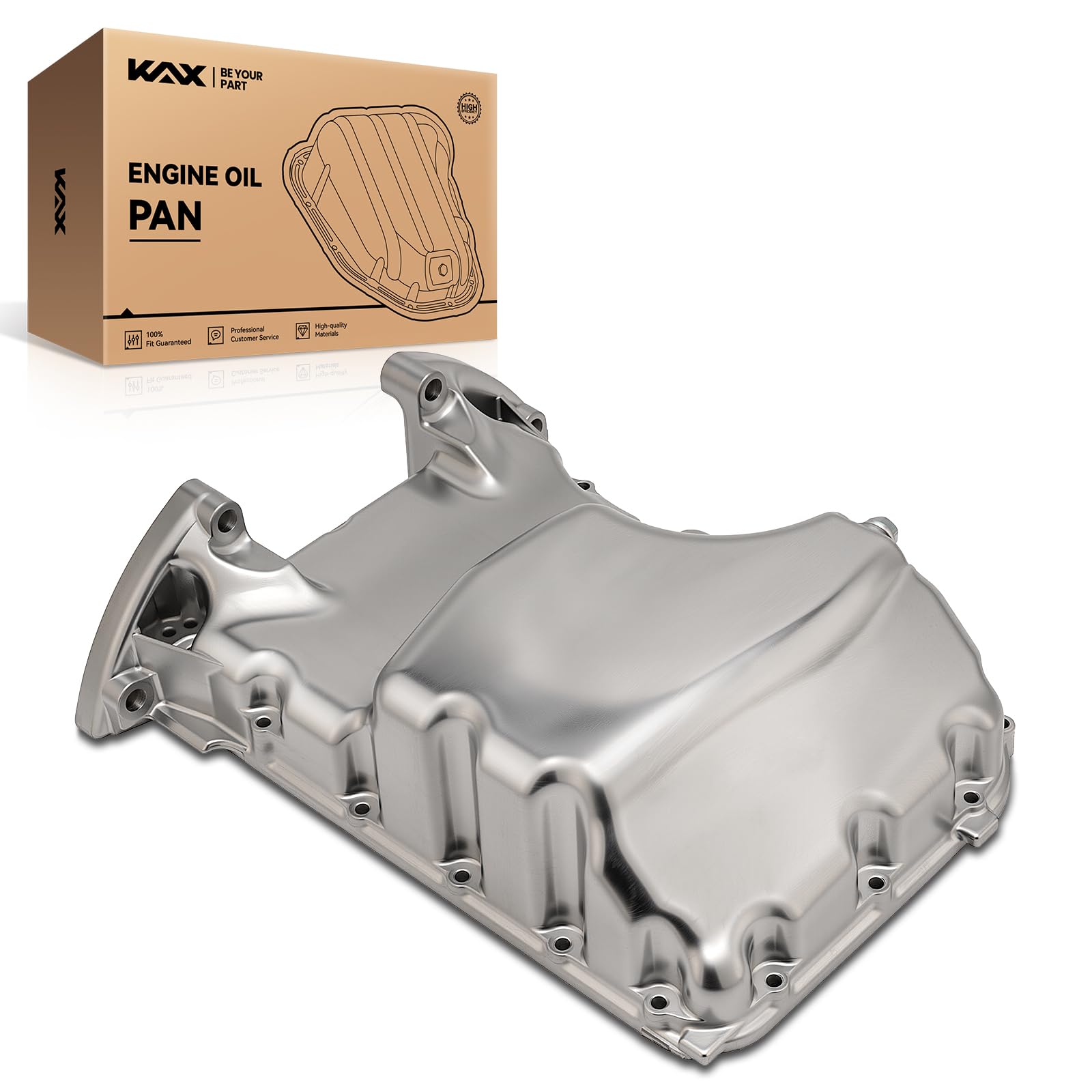 KAX HOP20C Engine Oil Pan with Drain Plug Fit for Acura TL 2007-2008, Acura MDX 2007-2009