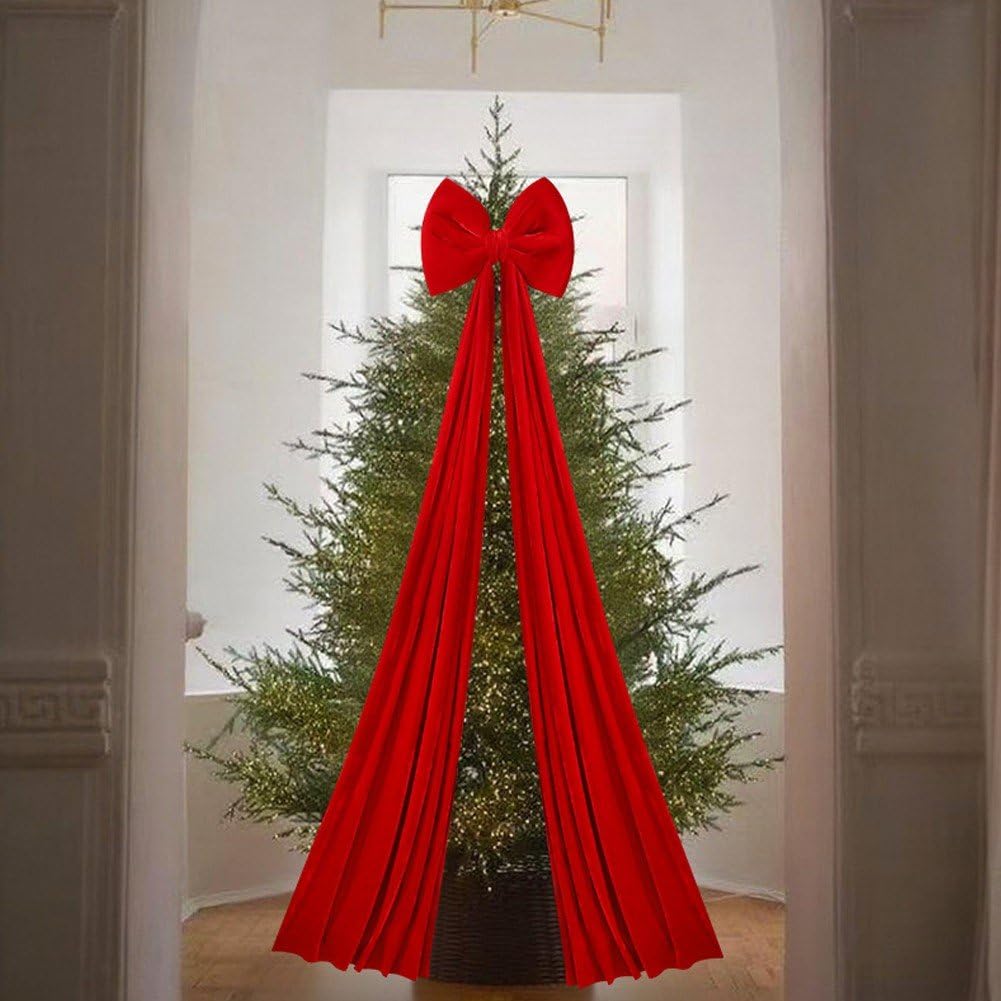 Weihnachtsbaum-Schleife, Vordertür-Schleife, Festival-verpackungsornament Für Weihnachtsschränke, Möbel Und Küchenparty-Dekoration