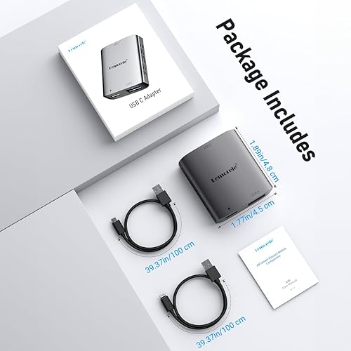 Miniatura 7 de Lemorele Adaptador para convertidor de video i-Phone Lightning a USB C, adaptador de lentes AR compatible con RayNeo, XREAL Air, Rokid Air Max, TCL