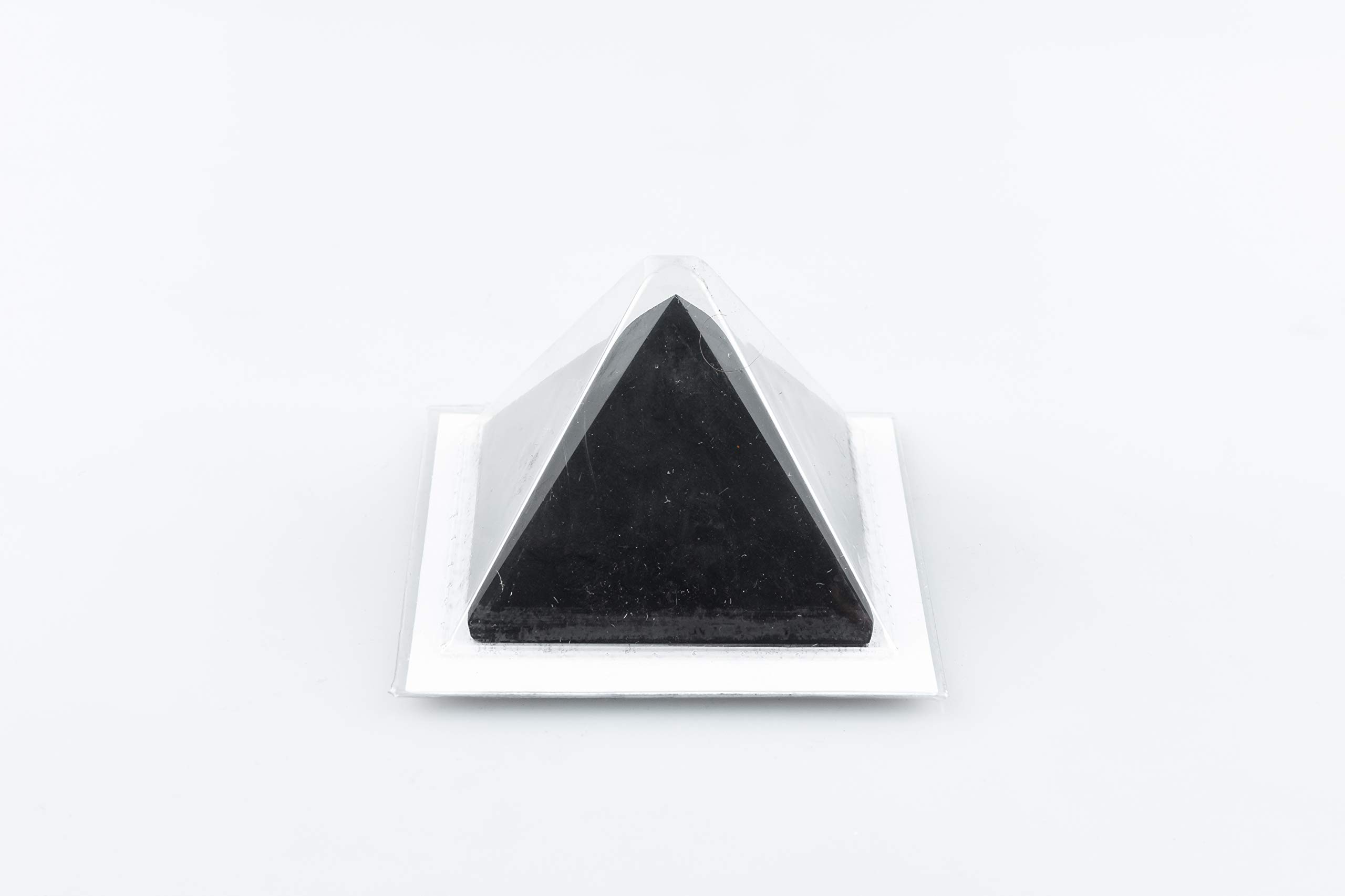 SN NATURSTEIN UG - Pirámides Shungit pulidas | Gema y Piedra curativa originaria de Carelia - 5 cm x 4