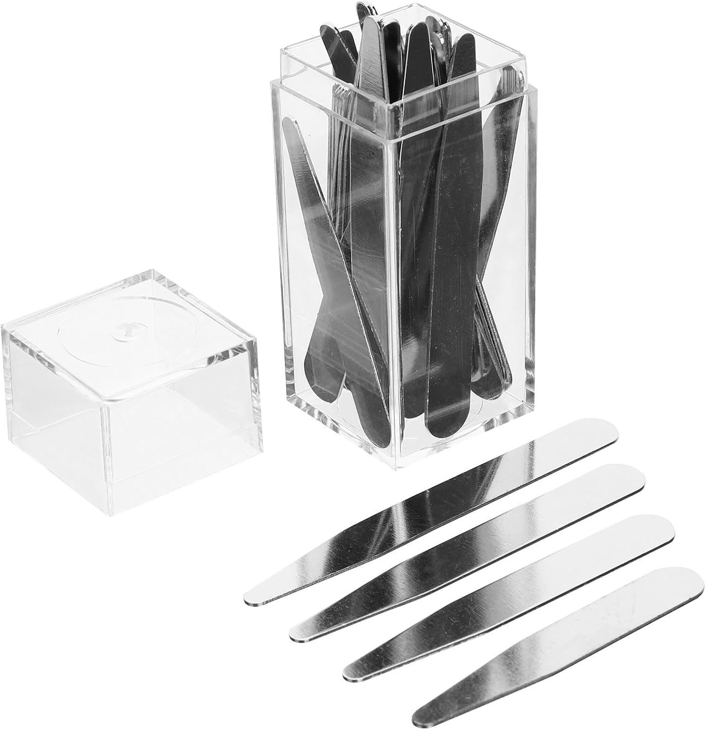 36pcs Metal Collar Stays for Men Dress Shirts Stainless Steel Inserts