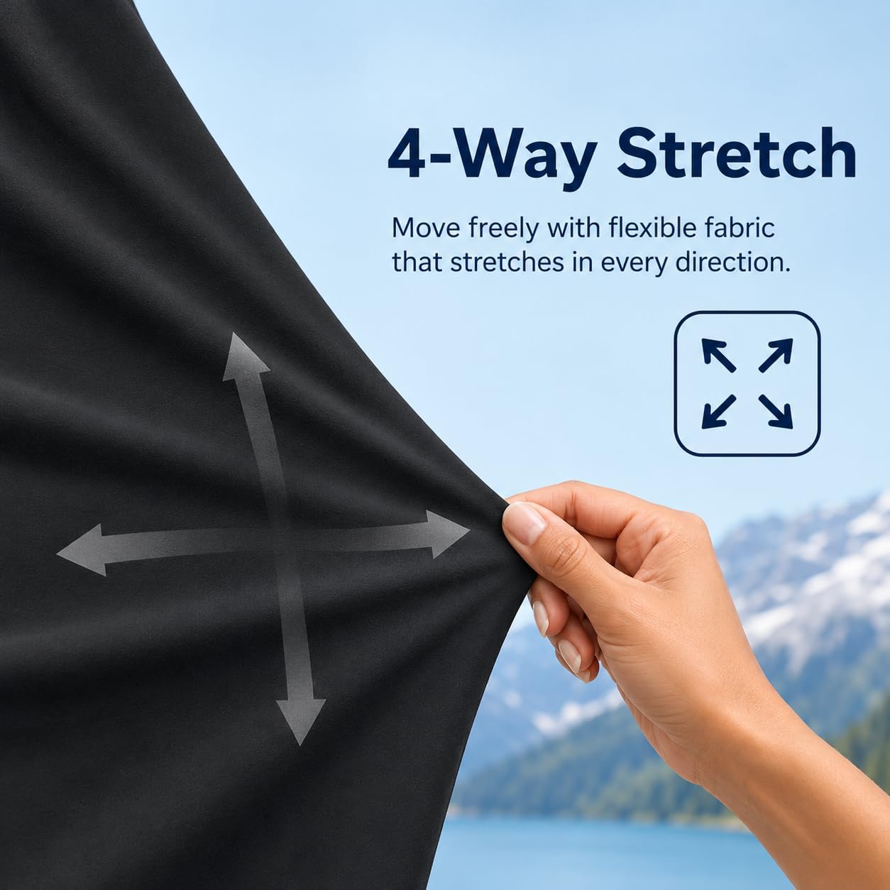 Women's Stretchy Lightweight Quick Dry Hiking Workout Track Pants