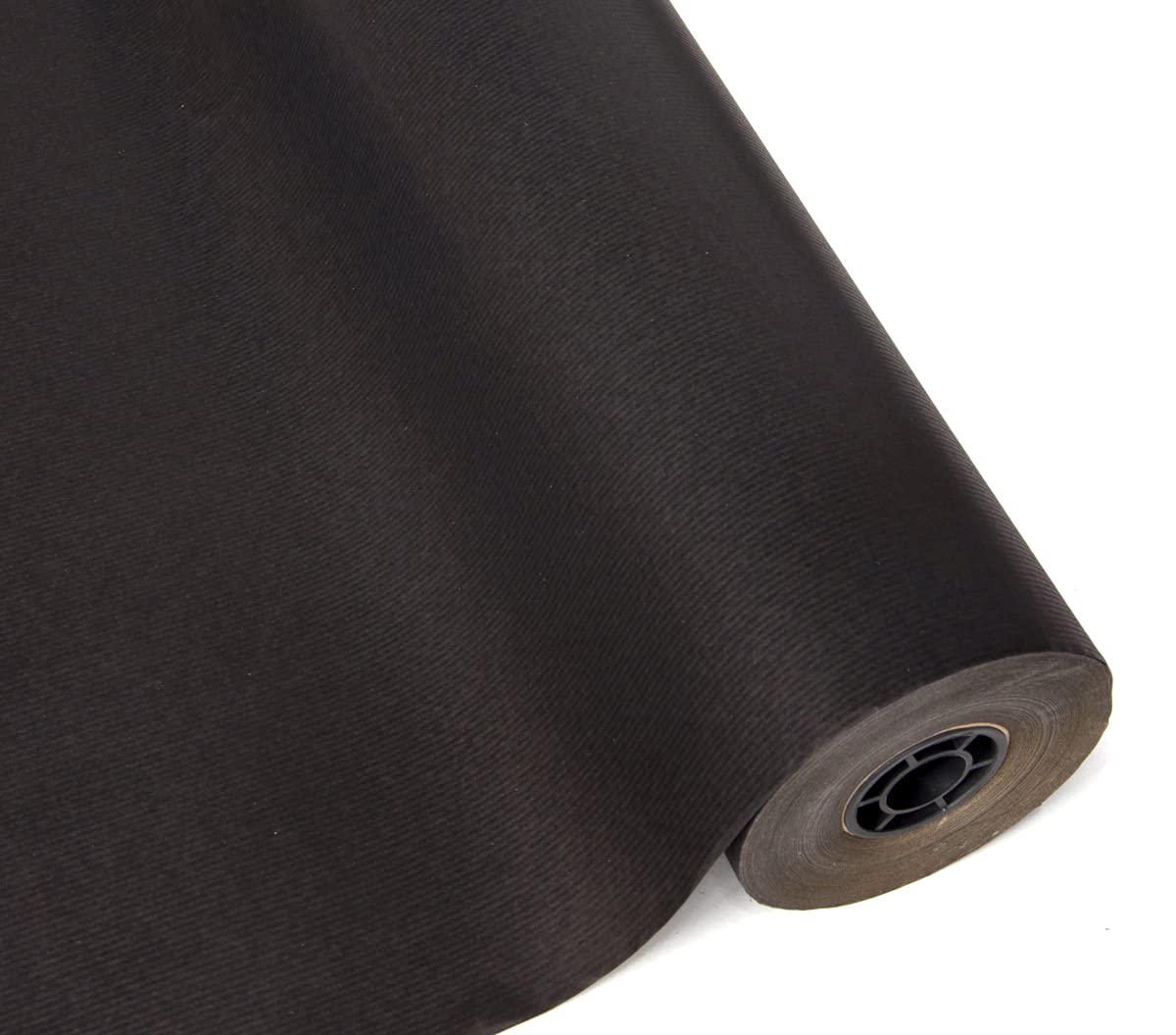 Floralcraft® 50cm x 120M Kraft Paper Roll - Black, Eco-Friendly Decorative Paper Roll Ideal for Arts & Craft, Gift Wrapping, Packing, Postal, Shipping, Floor Covering (120 Meter Long, 50gsm)