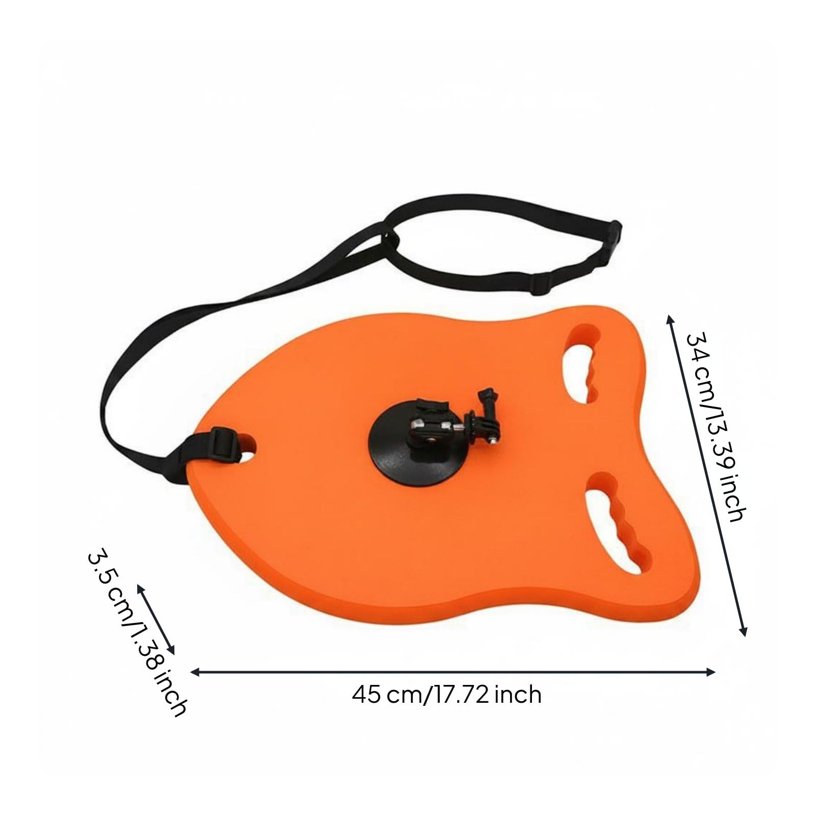 Piattaforma EVA Galleggiante Resistente Aiuto Al Galleggiamento Leggero Attrezzatura Sportiva per Piscina, Esterno, Arancione Con Supporto Per Telefono, Fotocamera E Custodia Impermeabile