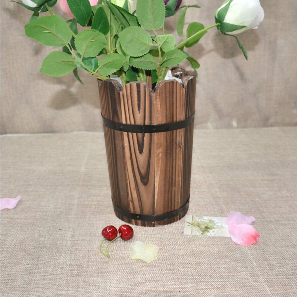 Jardinera Exterior Clásica Jardineras Barril Whisky Classic Home - Pack 2,  Madera De Acacia Jardinera Barril, image size:1004x1004