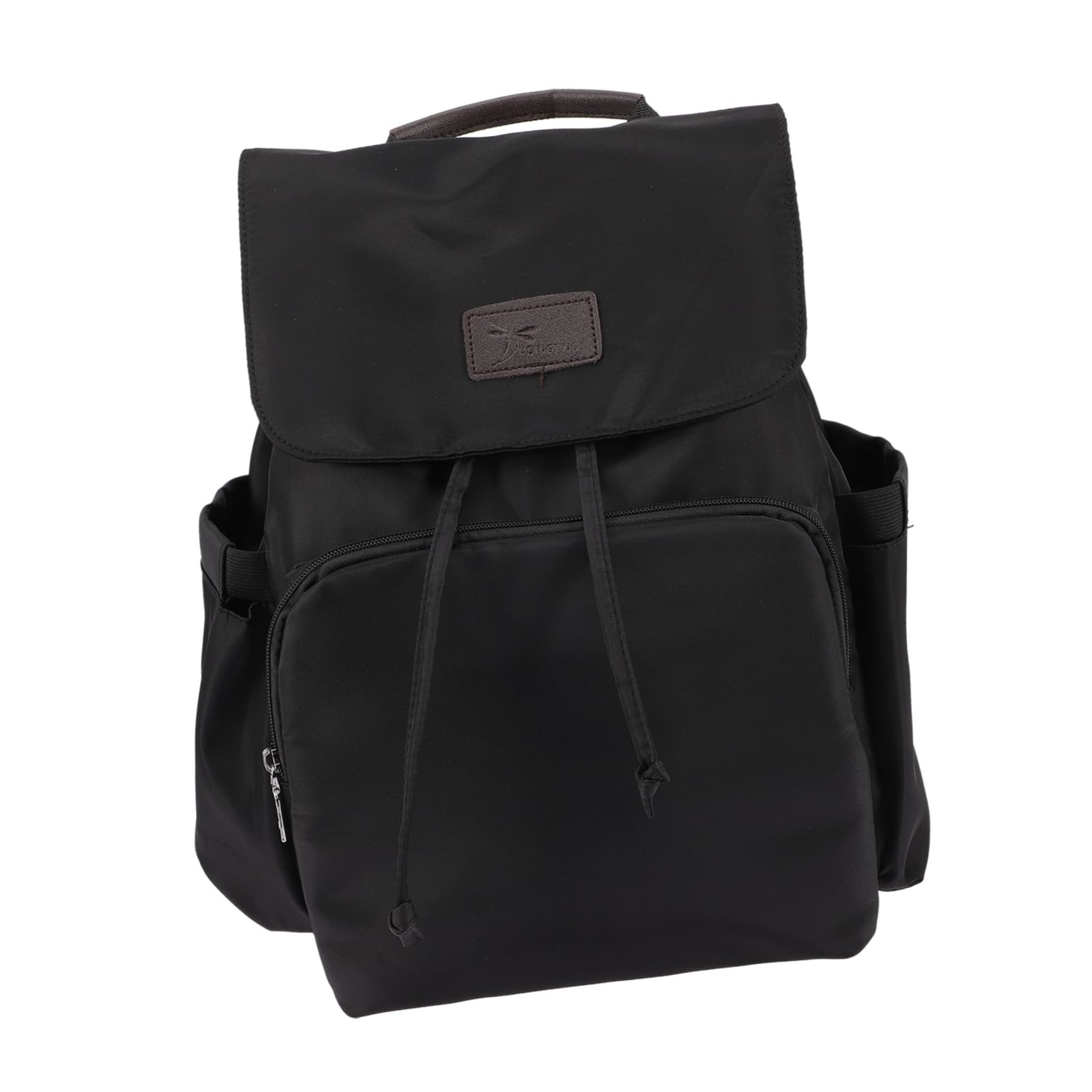 Zaino Fasciatoio Grande Capacità Oxford Nero, Borsa Maternità Doppio Scomparto per Pannolini e Biberon, per Viaggi