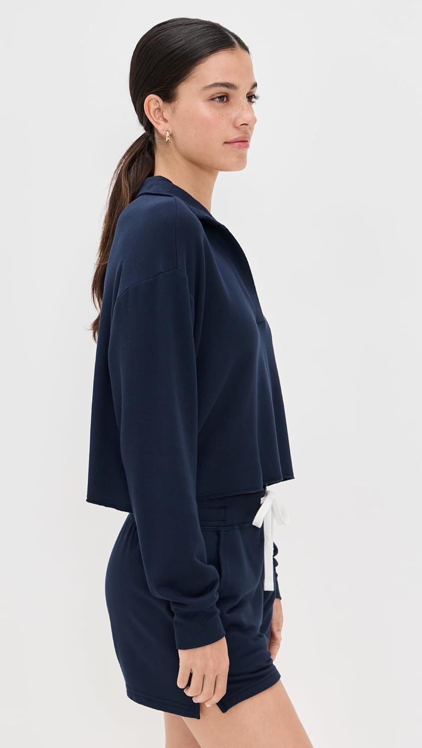 SPLITS59 Womens Joan Fleece Polo Sweatshirt - Image 4