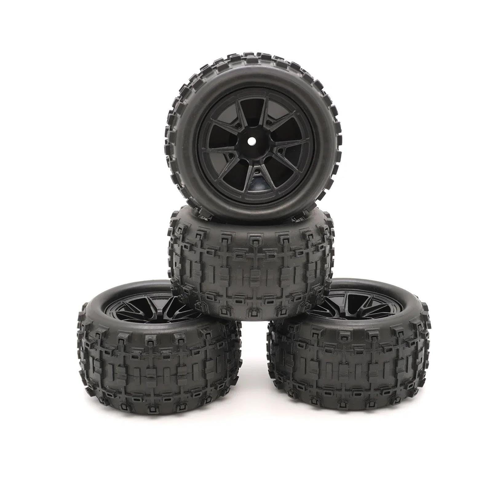 Gummireifen Räder 85 Mm 4 Stück Für Hyper Go 14210 16210 1/12 1/14 RC Truck