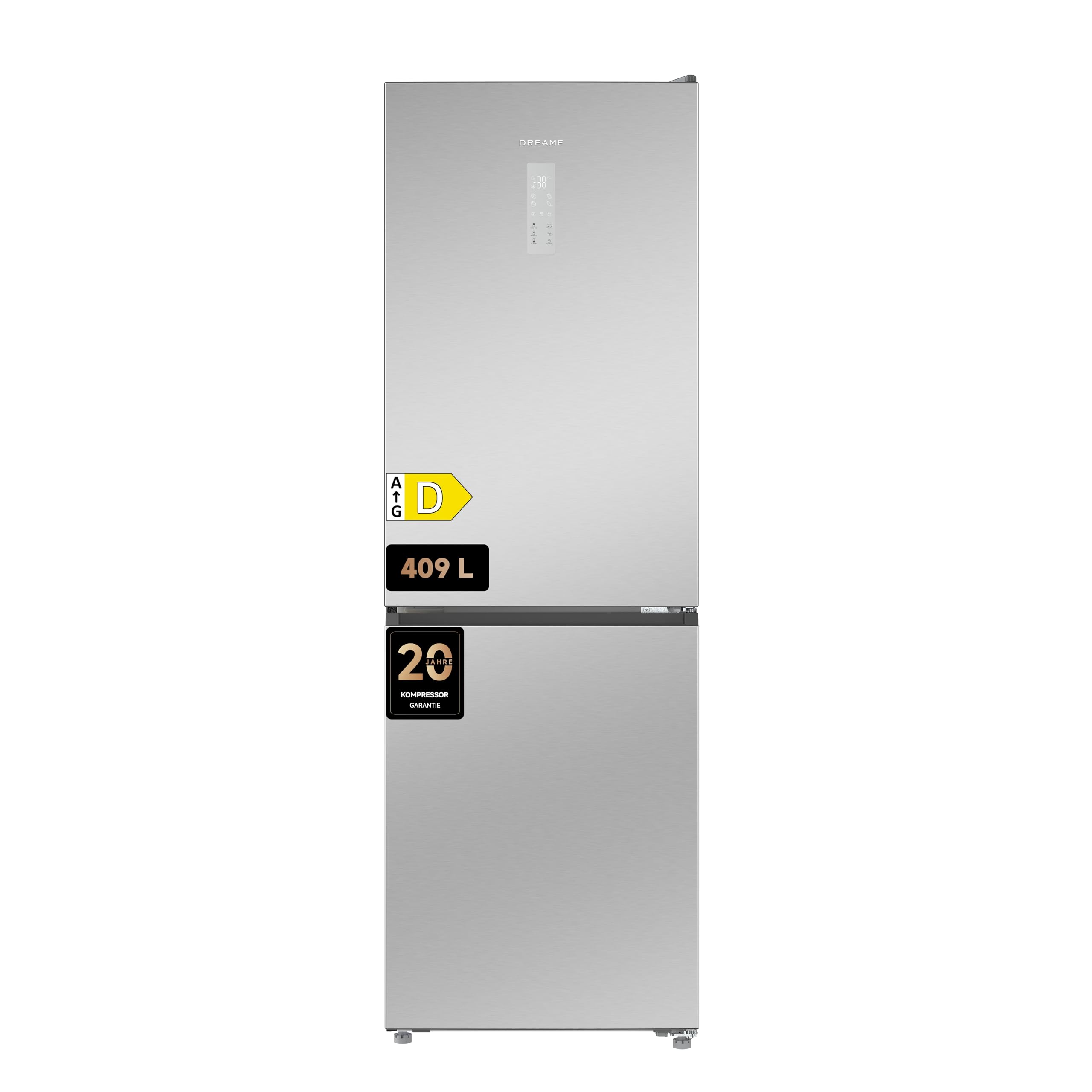 dreame Mega Pro 409 L Kühlschrank mit SpaceBoost Mega-Kapazität, schlankem Design, schneller und gleichmäßiger Kühlung, FreshFlex Multi-Modus-Zone, AeroFresh Reinhaltung und vereisungsfreier Funktion