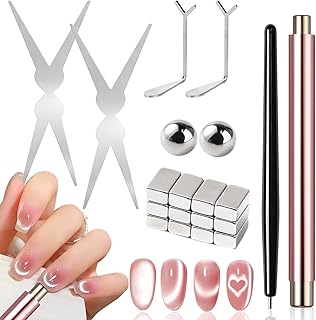 Imán de ojo de gato para uñas, juego de imane...