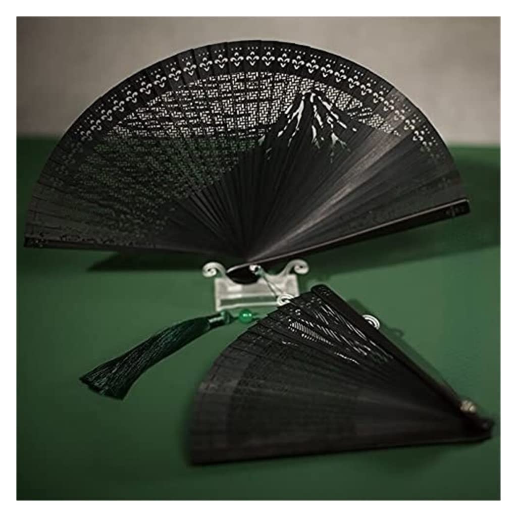Abanico Plegable Chinese Abanico Japonés Abanico Abanico Plegable De Bambú para Mujer, Estilo Antiguo Japonés, Hueco Tallado, Pequeño, Ventilador Portátil Abanico de Mano(A3)