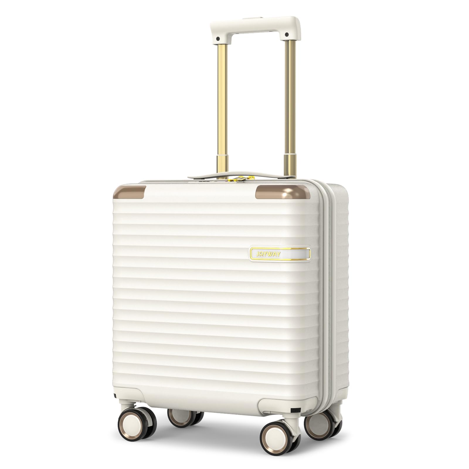 Photo 1 of **View Clerk Notes**Joyway Carry on Luggage With Removable Spinner Wheels & Built-In TSA Lock, 18 Inch Carry on Suitcase Hard Shell for Lightweight Travel (White)