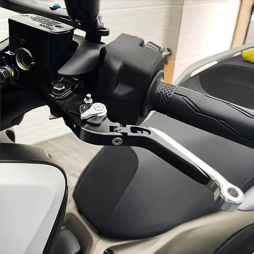 Per X-MAX XMAX125 XMAX250 XMAX 300 XMAX400 2015-2022 Moto pieghevole freno leve di frizione, di alluminio di CNC Accessori moto pieghevole regolabile Leve freno Nero+blu