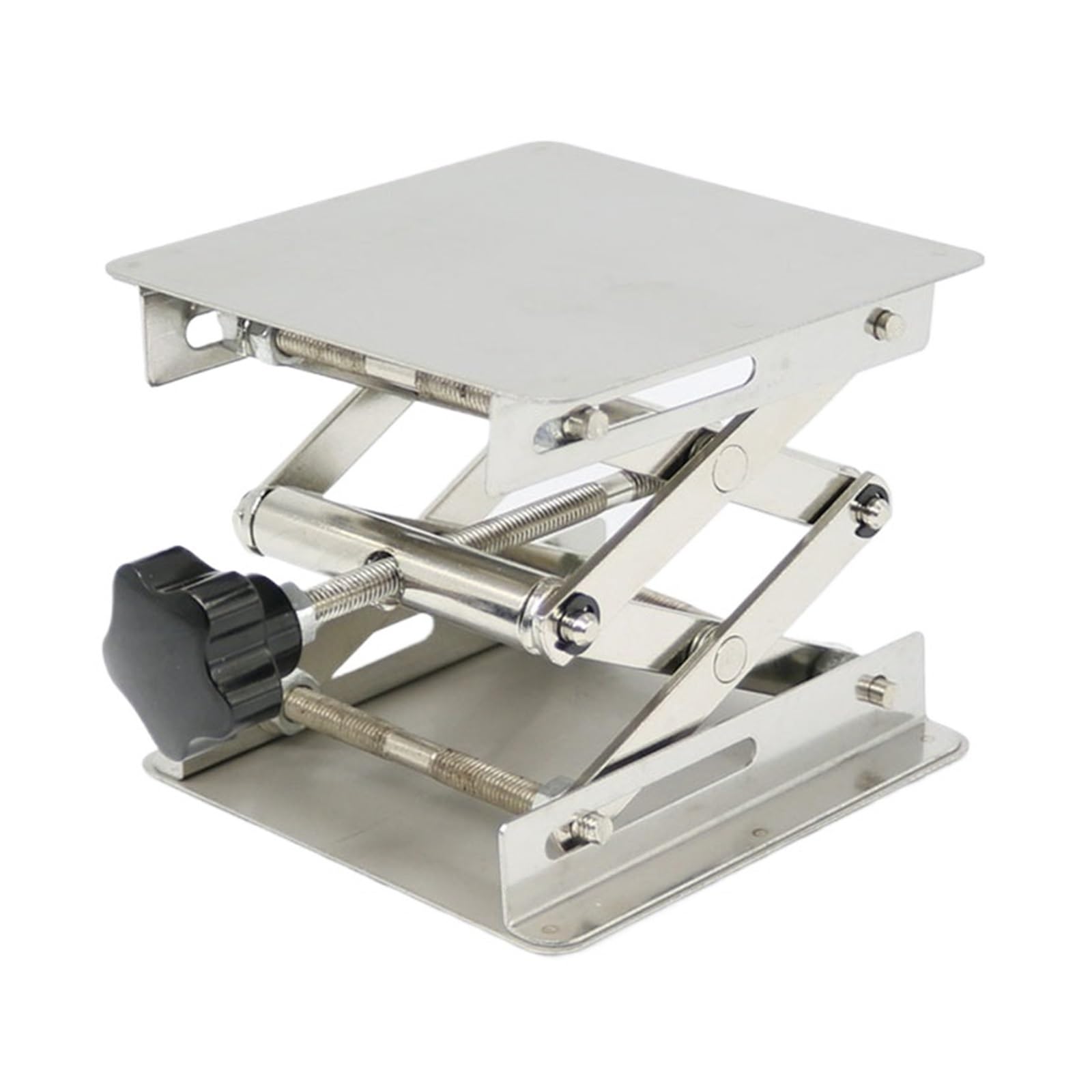 Elevador de laboratorio Plataforma elevadora de acero inoxidable, soporte de laboratorio, estante de tijera, mesa elevadora de laboratorio, tamaño 150x15 0mm/200x200mm, 1 Uds. | 150x150mm
