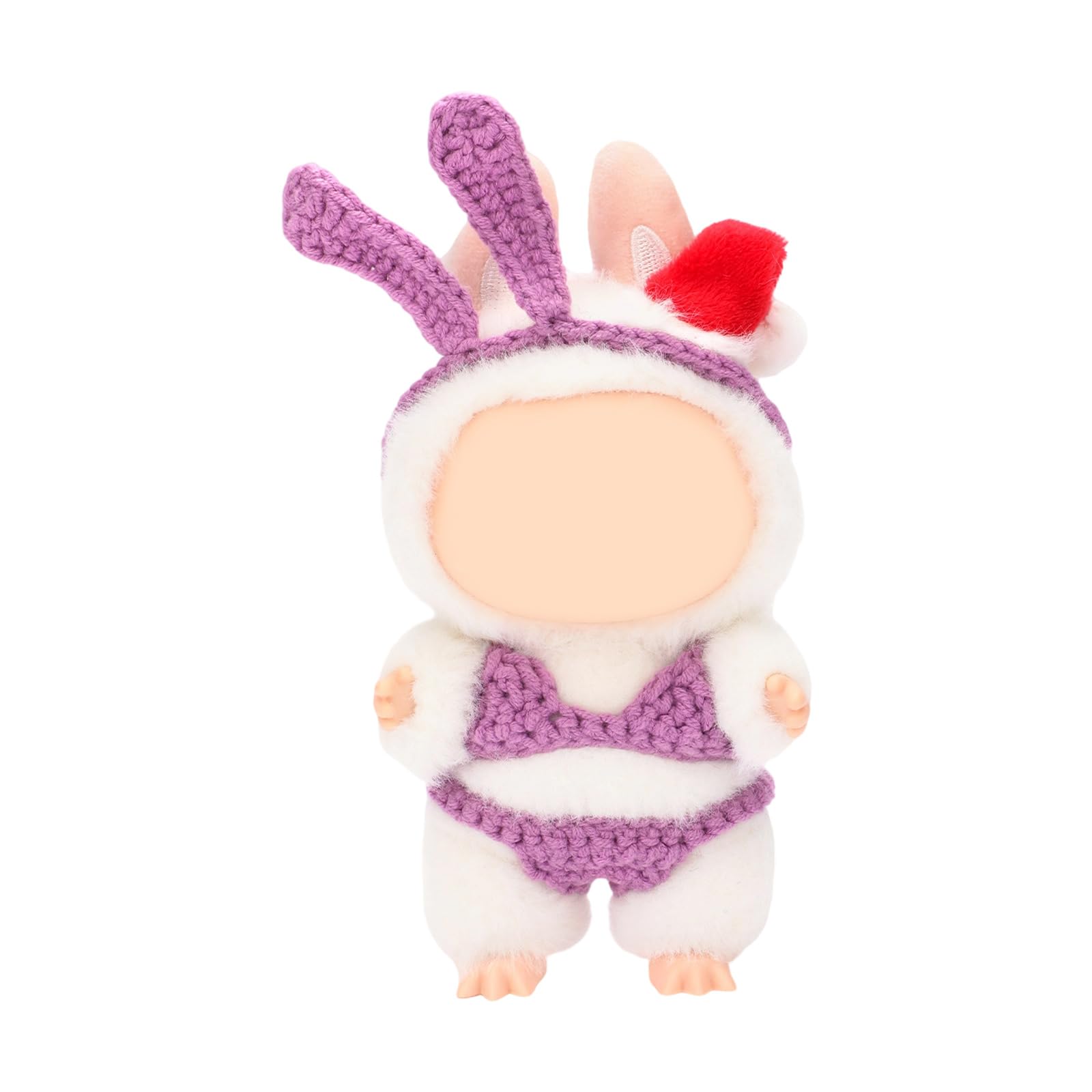 Sisyeuo Doll Clothes Set with Step-by-Step Tutorial Instruction Crochet Hook Yarn Needle Knitting Supplies for Beginner Beginner Yarn