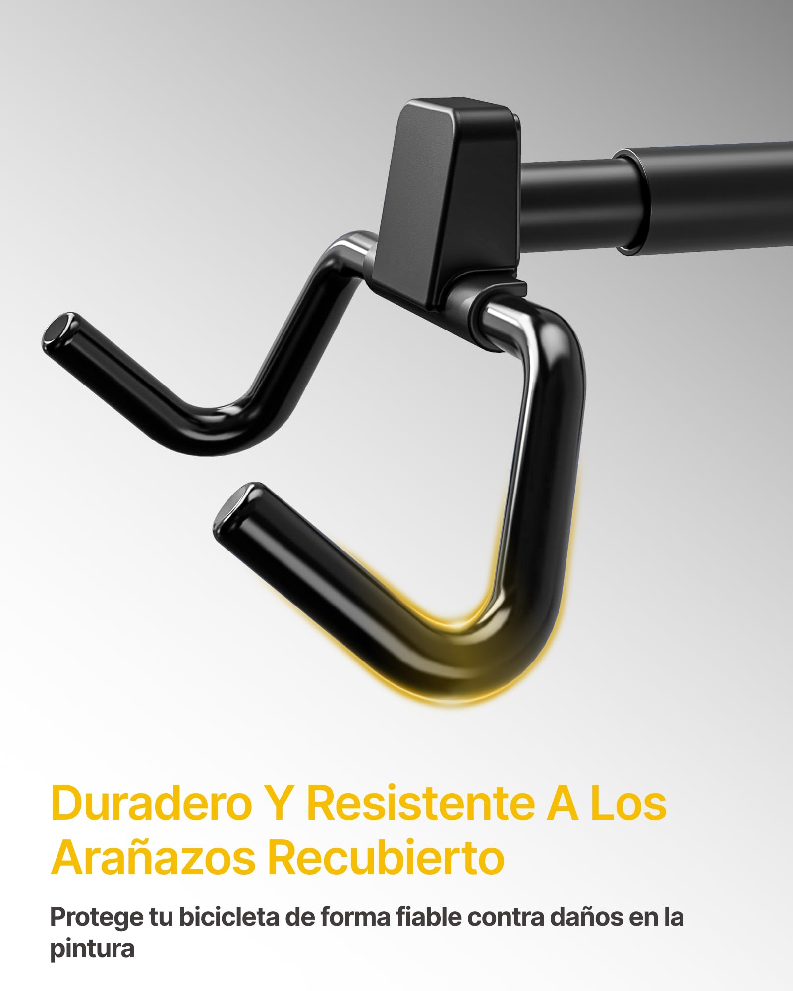 monTEK Lote de 4 Soportes De Pared Bicicleta Plegables, Carga Máx 30 Kg | Soporte De Pared Para Colgar Bicicletas, Gancho De Pared Para Bicicleta De Montaña, ÁNgulo Y Distancia Ajustables
