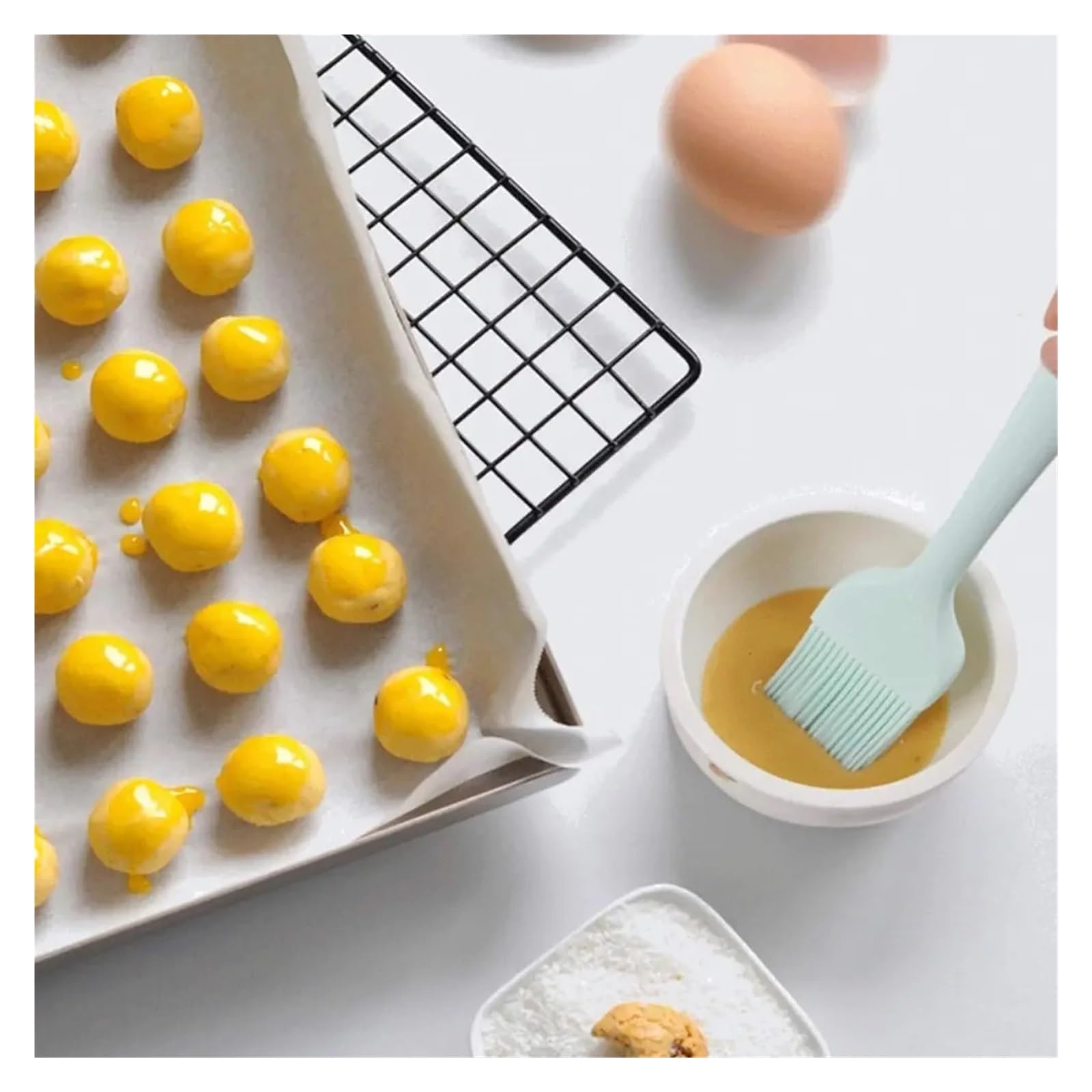 Maryse Patisserie Ensemble de spatules en Silicone antiadhésives, résistantes à la chaleur, retourneur for cuisson, mélange d'outils, 6 pièces(Black)