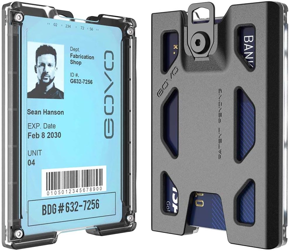 GOVO Badge Holder Without Clip Version Durable Polycarbonate ID