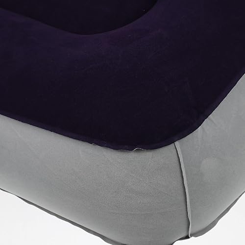 Miniatura 4 de Tofficu 2 almohadas inflables para reposapies de viaje, almohada de pierna de avión, cojines de altura ajustable para coches, hogar, oficina,