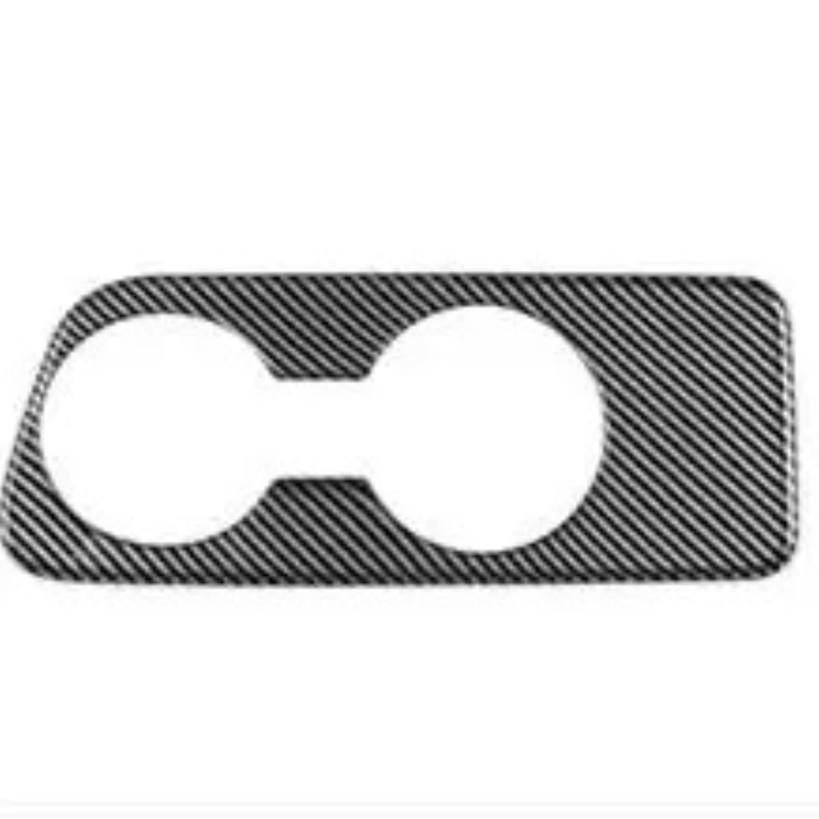 Interior Trim for Toyota for Yaris for Cross 2021 2022 RHD Carbon Fiber Center Console Water Cup Holder Decoration Cover Trim Stickers Auto Central Inner(Carbon Fiber)