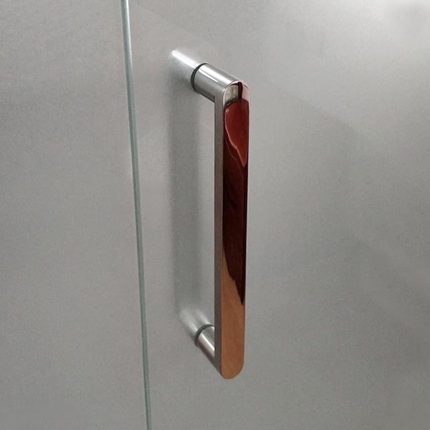 Poignées de porte de douche en acier inoxydable robustes de 160mm pour cabine de bain chromée