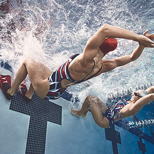 Speedo Pé de pato Switchblade, Black/Red, S - Youth Shoe Size 6-7 | Women's Shoe Size 7-8 | Men's