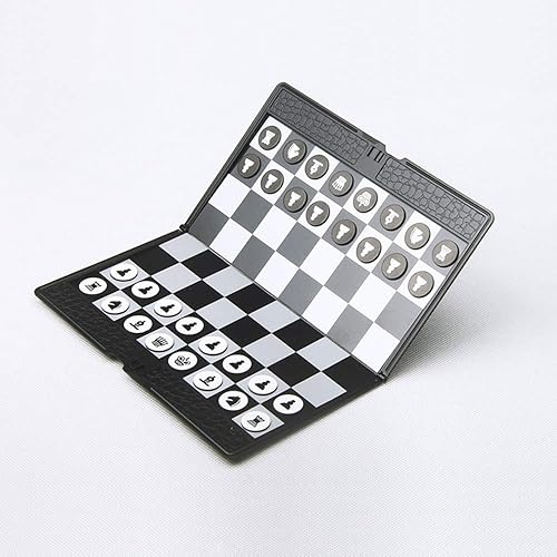 Miniatura 7 de Juego de ajedrez de mini billetera (7.9 pulgadas), juego de mesa plegable magnético de viaje, juguetes educativosregalo para niños y adultos