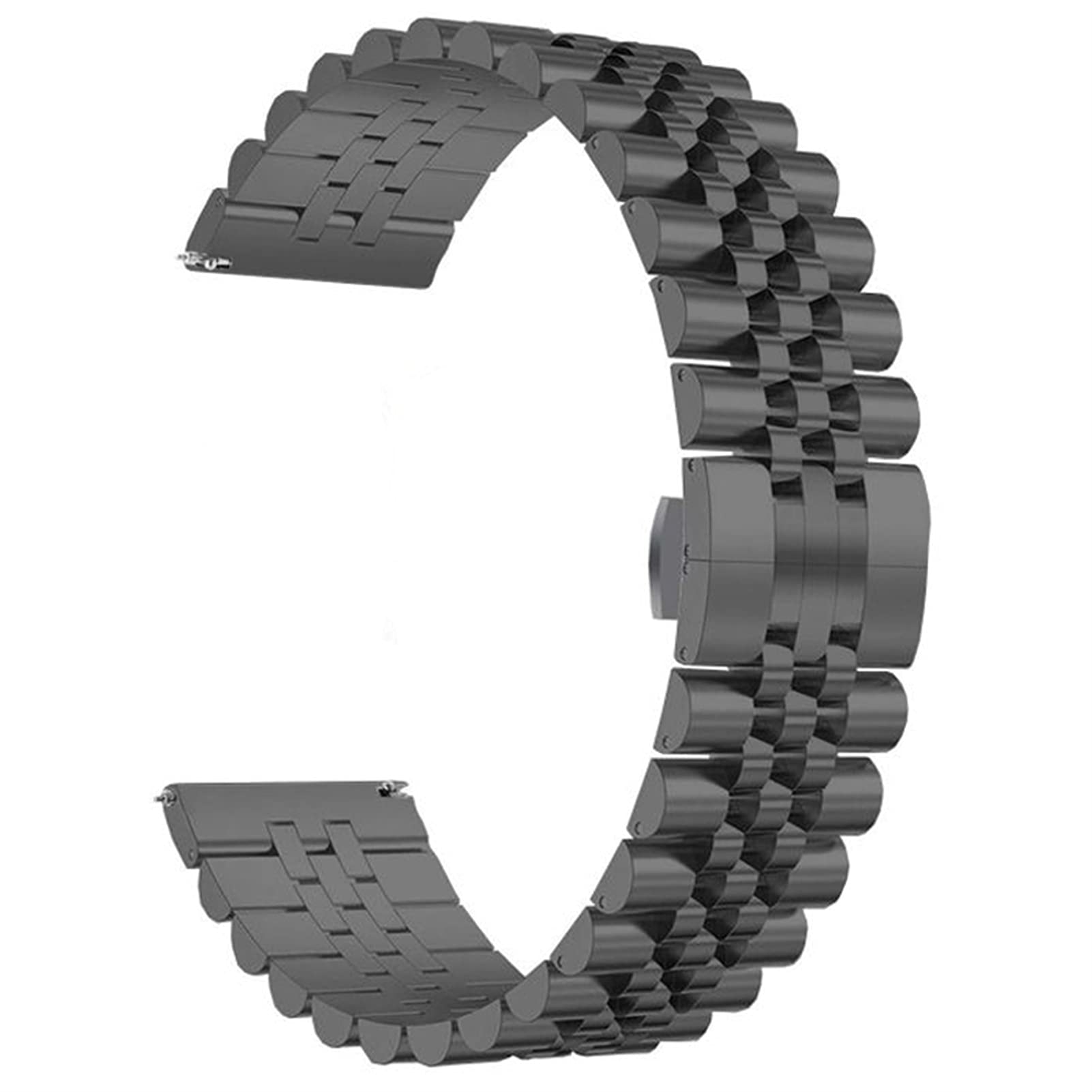 Cinturino per Orologio Cinturino in Acciaio Inossidabile Massiccio Spazzolato, Adatto per Cinturino a sgancio rapido Cinturino in Metallo di Ricambio in Acciaio Inossidabile 20 mm 22 mm