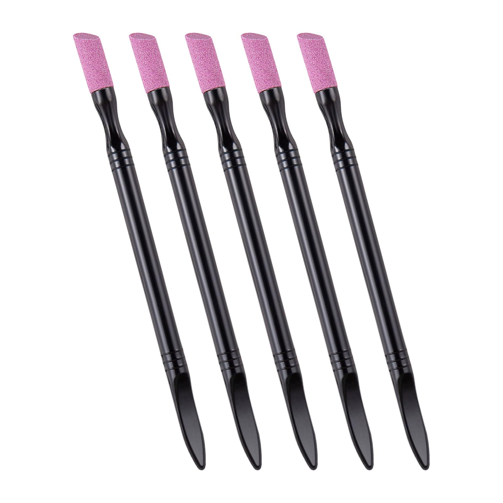 5 Pcs Cuticle Pusher Pen Cuticle Remover Stick Double Headed Nails Art Polishing Pen Manicure Tool For Nails Care