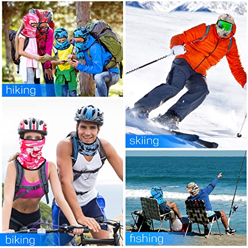 Image of 30 Pcs Balaclava Ski Face Mask Full Face Cover Mask UV Protection Cooling Neck Gaiter Summer for Men Women Winter Outdoor